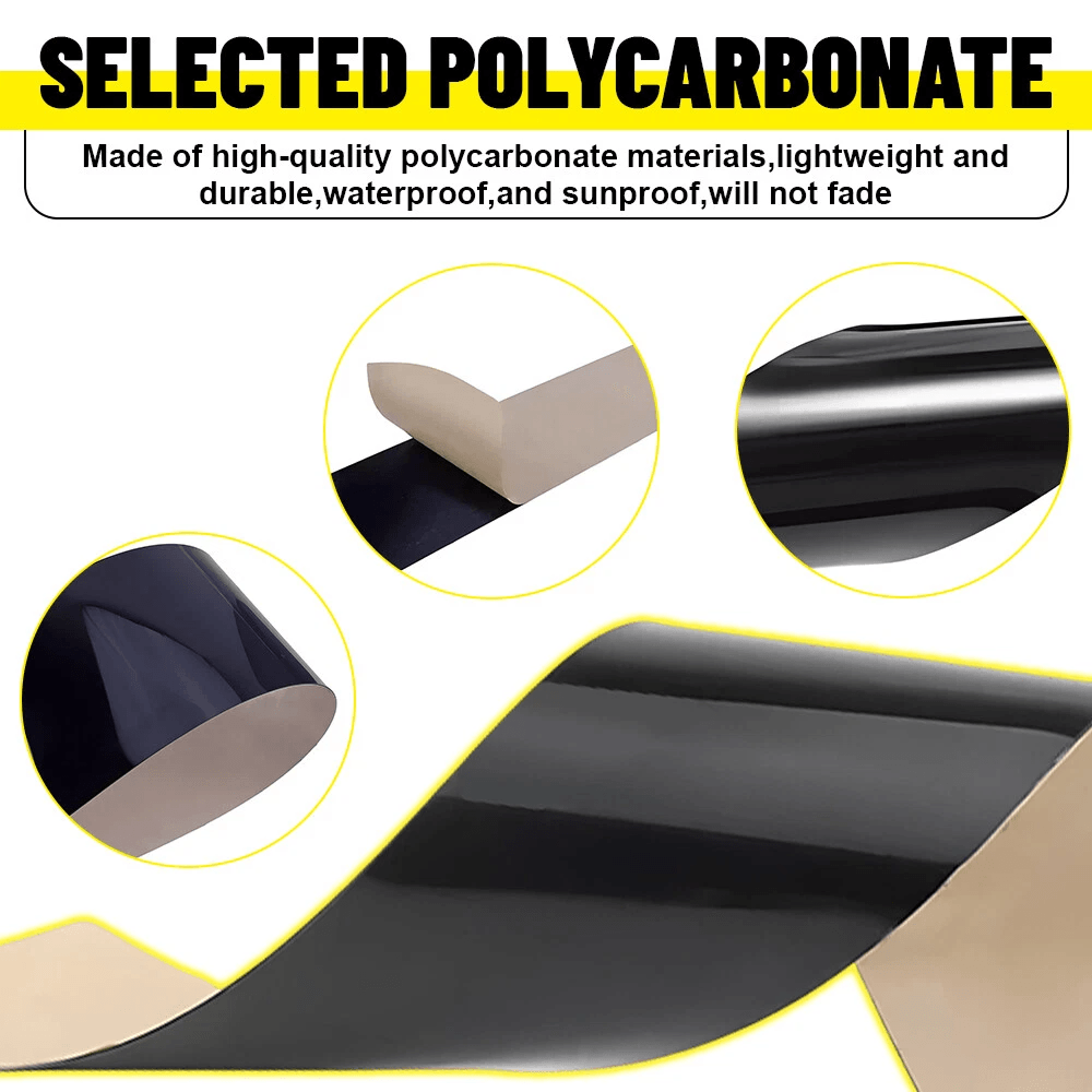 Gloss Black Door Window Trim Cover Pillar Posts 4
