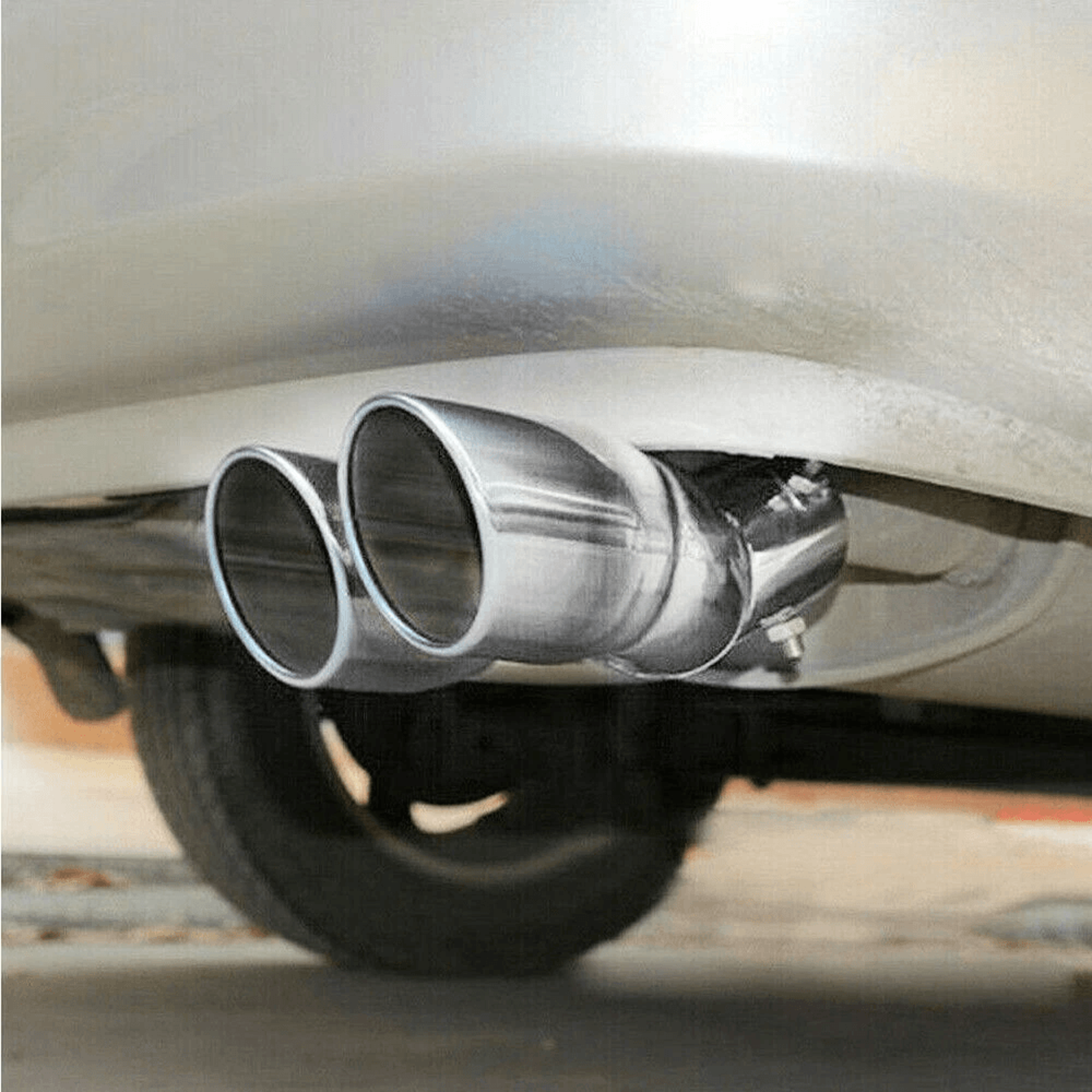 chrome stainless steel muffler pipe, universal car exhaust tail pipe