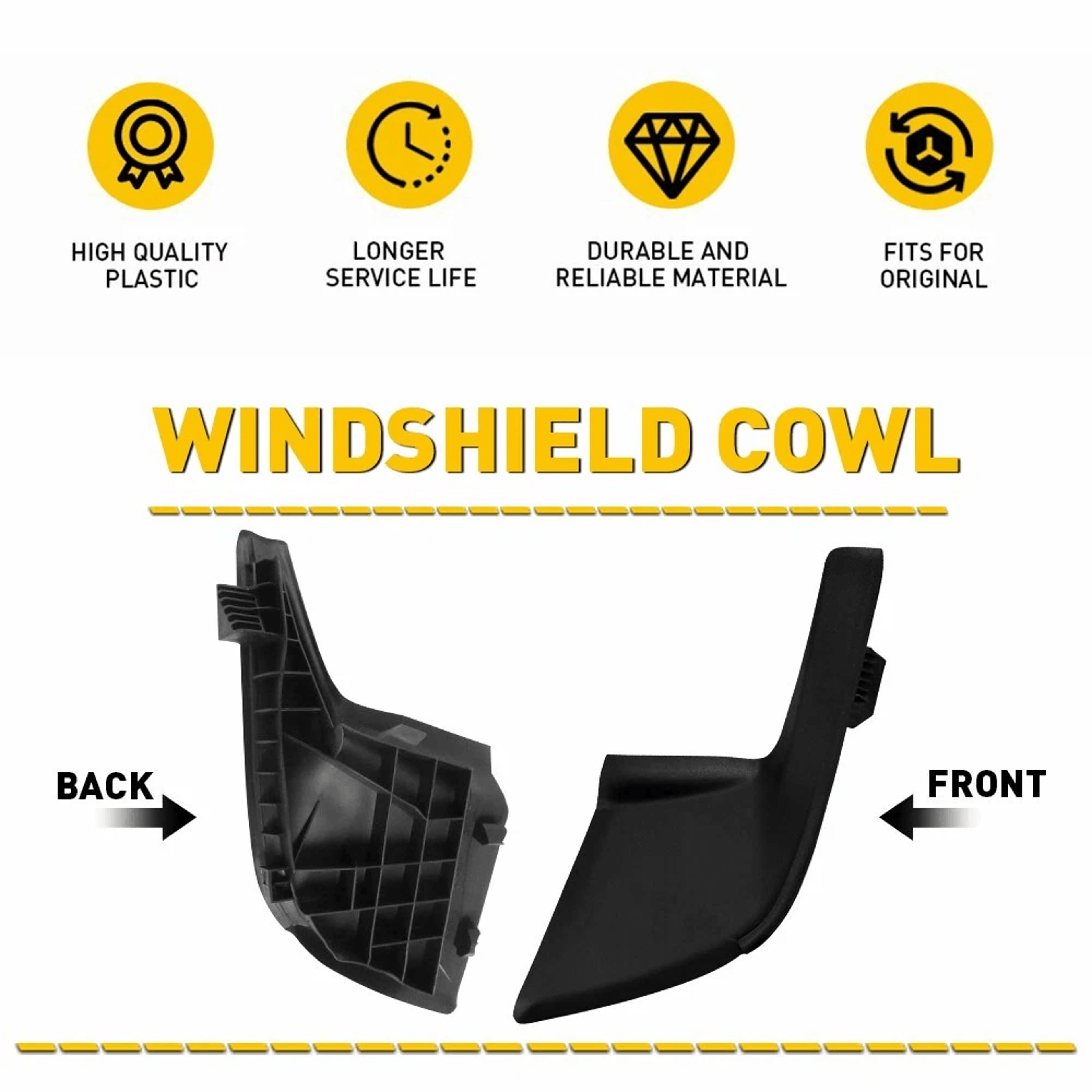 Windshield Wiper Left Driver Side Cowl Cover Trim E Fit 4