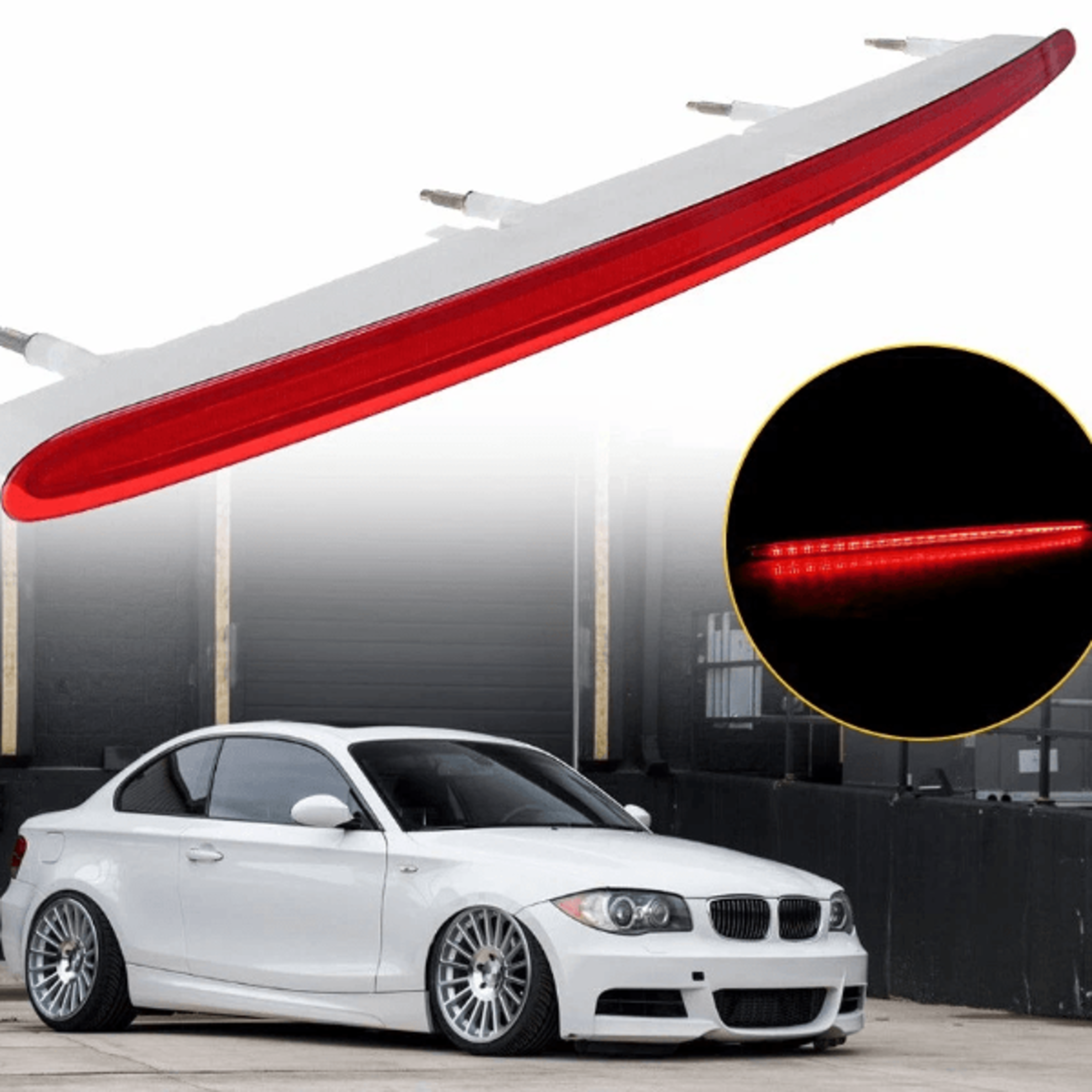 red high mount stop 3rd brake light, led tail light, waterproof car brake light, durable abs housing