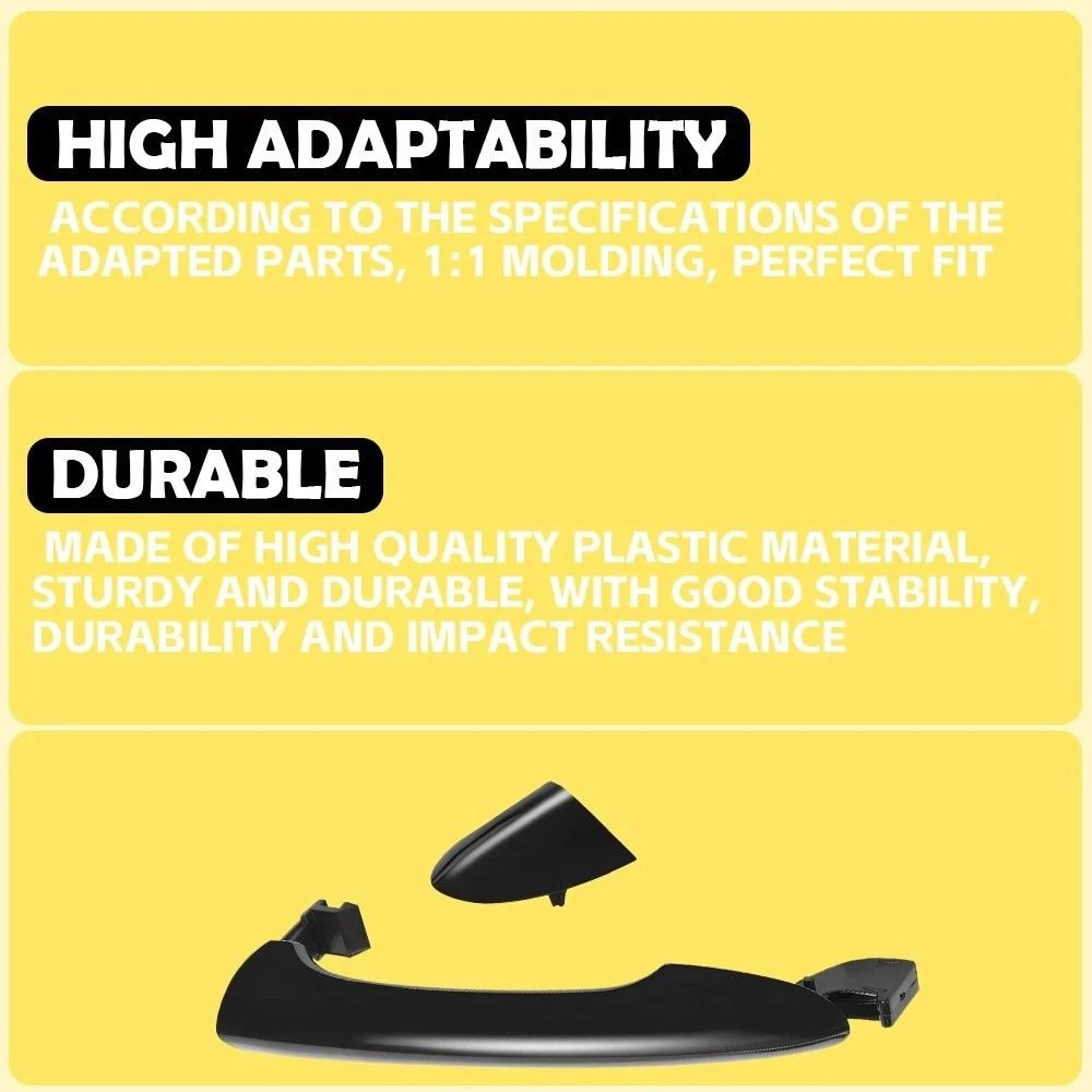 Plastic Interior Door Handle Front Rear RH Chrome Easy Installation For Vehicles 6