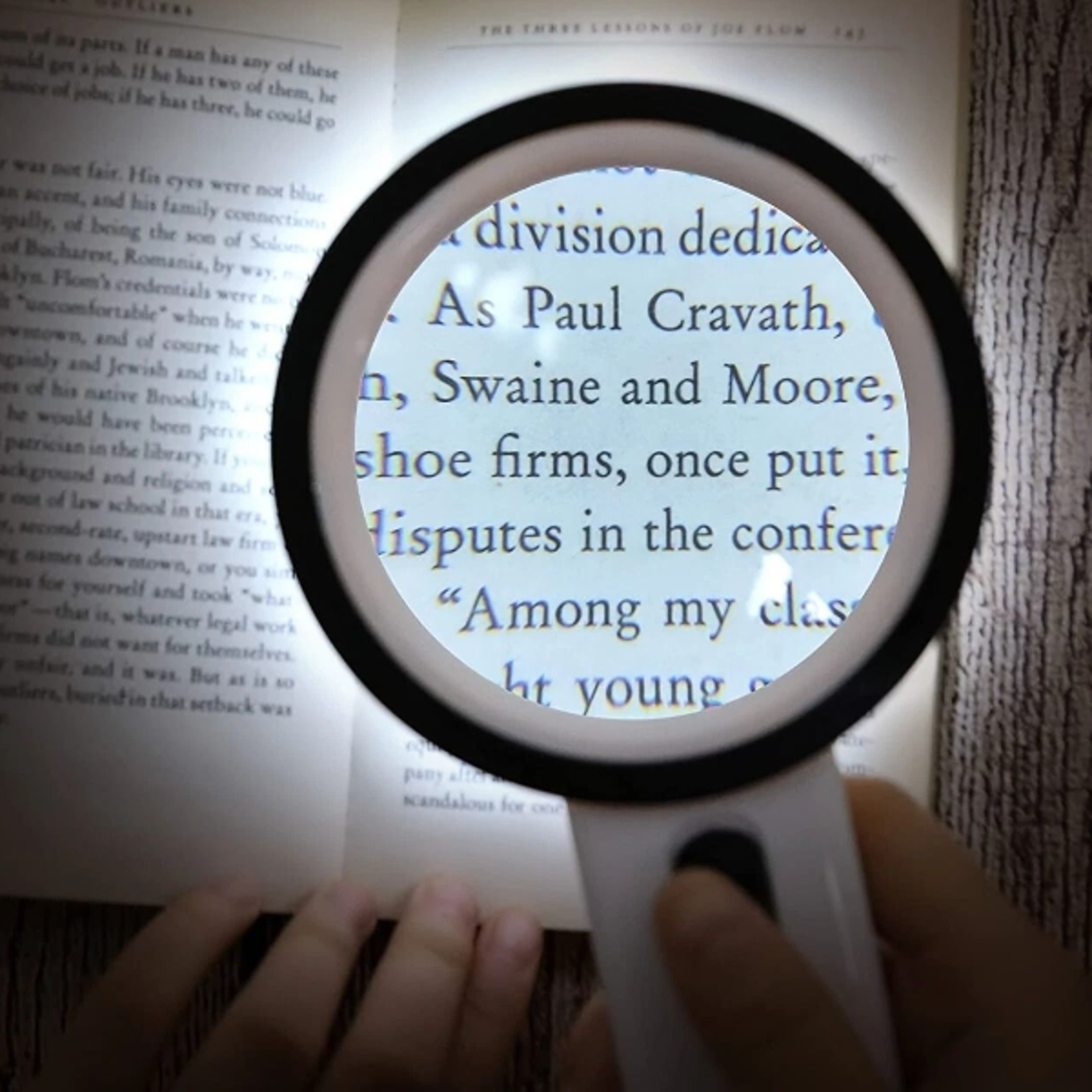 illuminated magnifier, jumbo handheld magnifying glass bright led light, ideal for seniors, reading, and hobbies