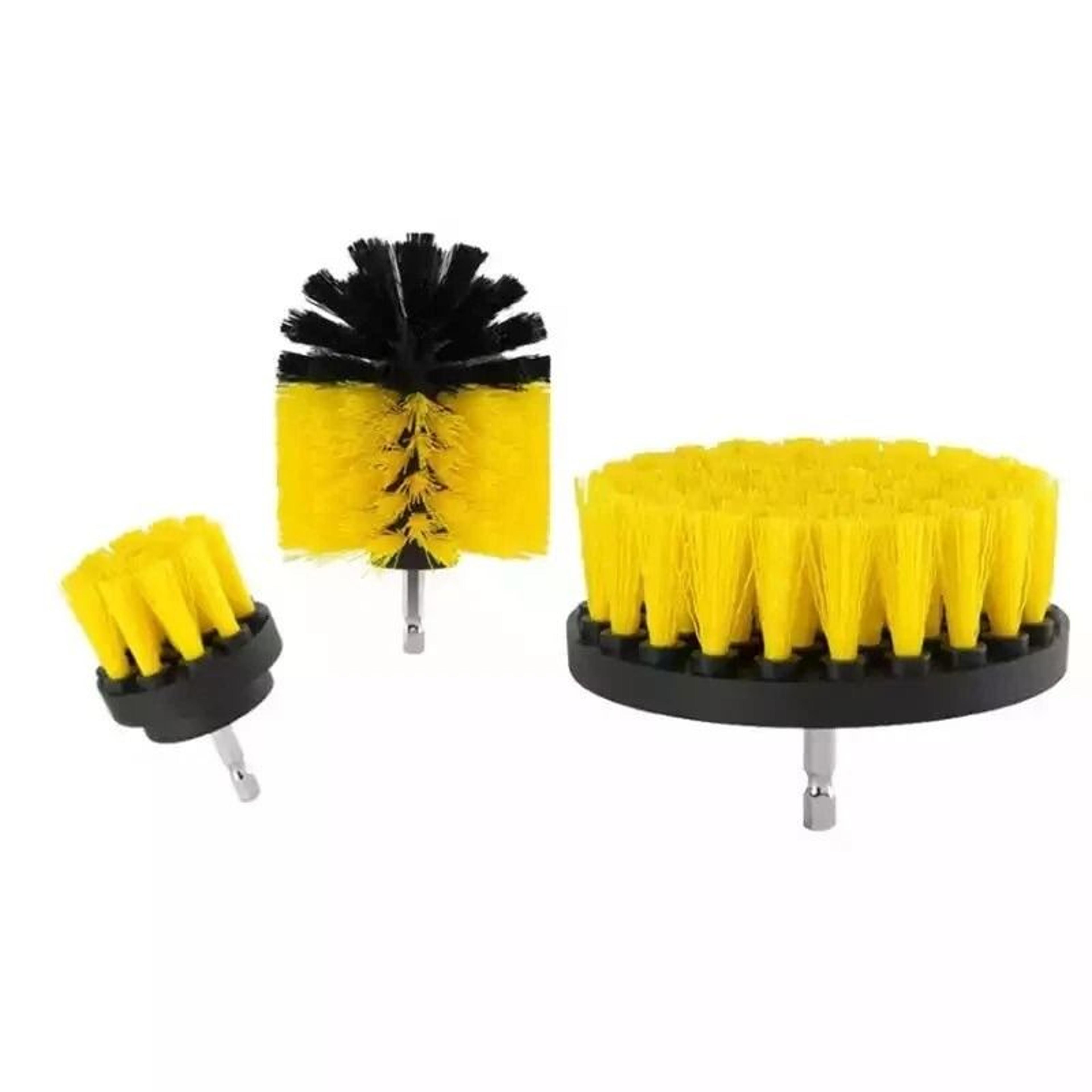power scrubber drill attachments, drill brush for carpet, tile grout cleaning, heavy-duty cleaning tool