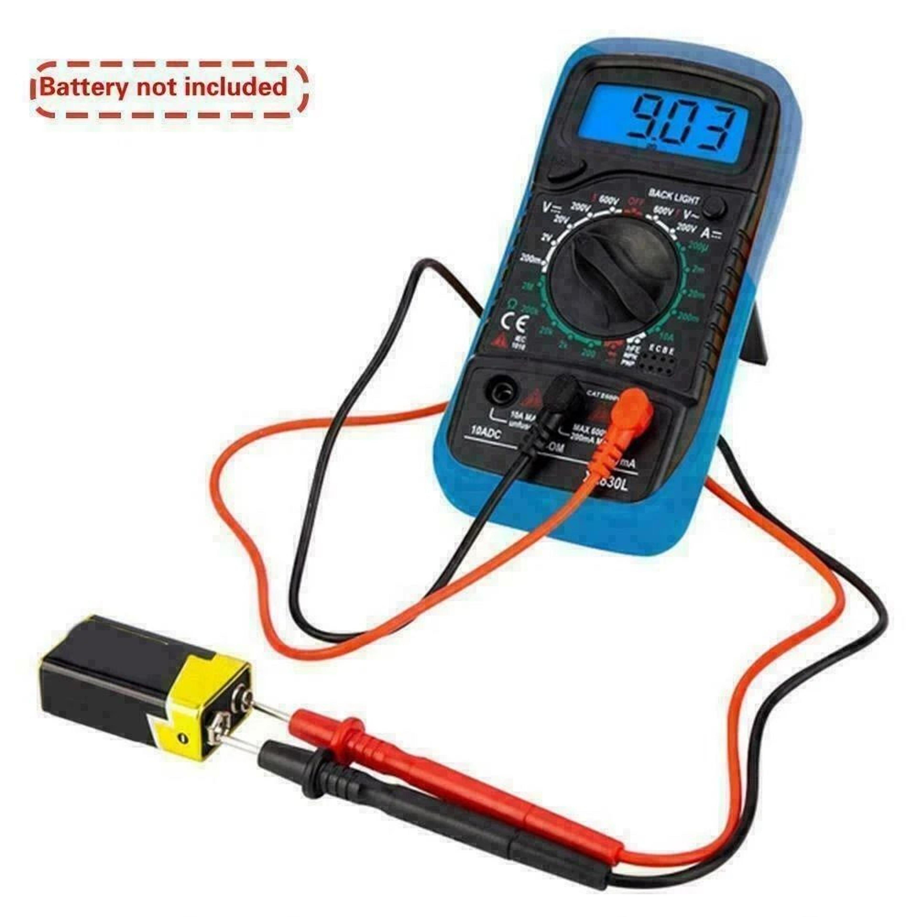 AC DC Digital Multimeter Volt Tester Meter Ammeter Ohmmeter For Home And Professional Use 6