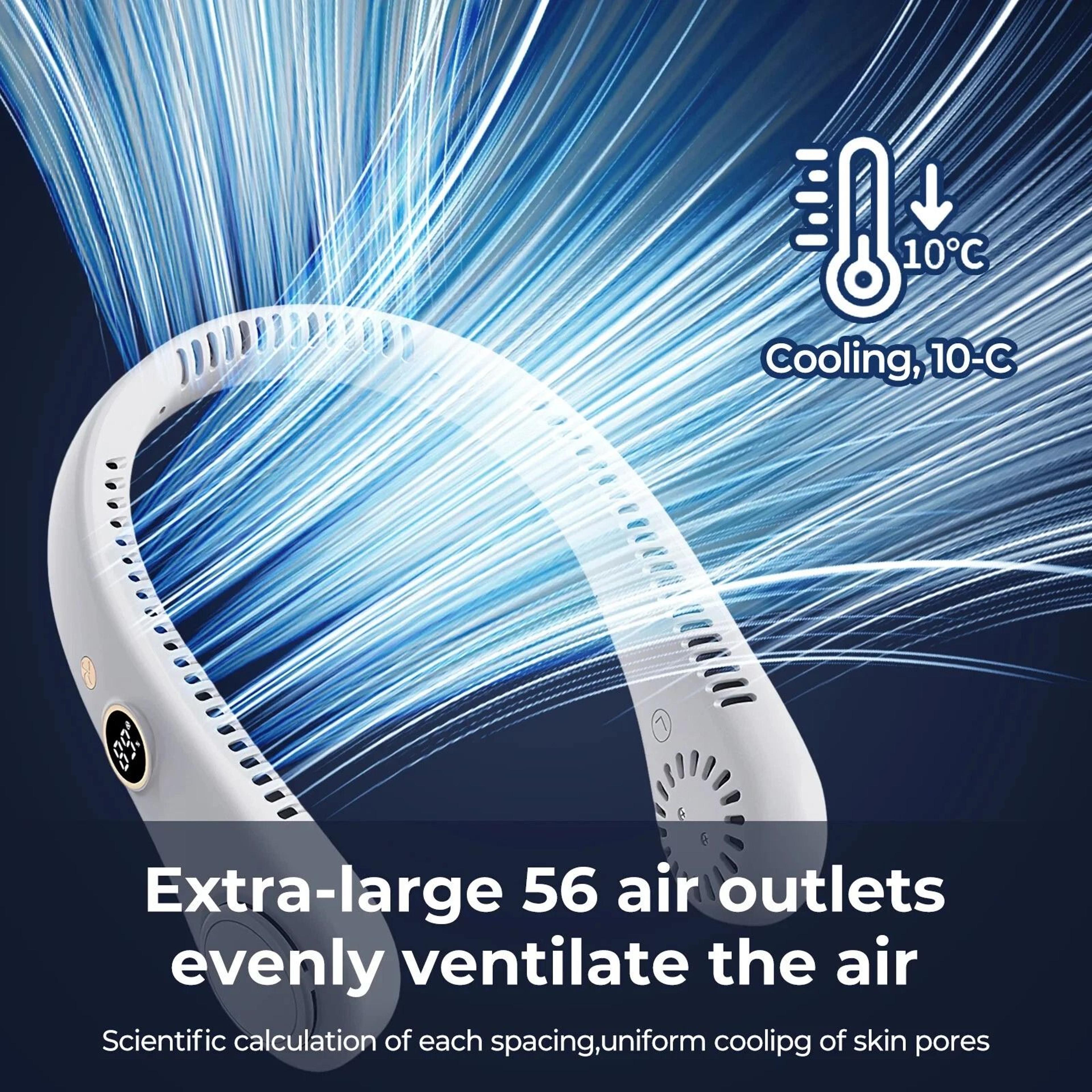 Neck Fan Cooling Air USB Portable Hanging Little Electric Air Cooler 3