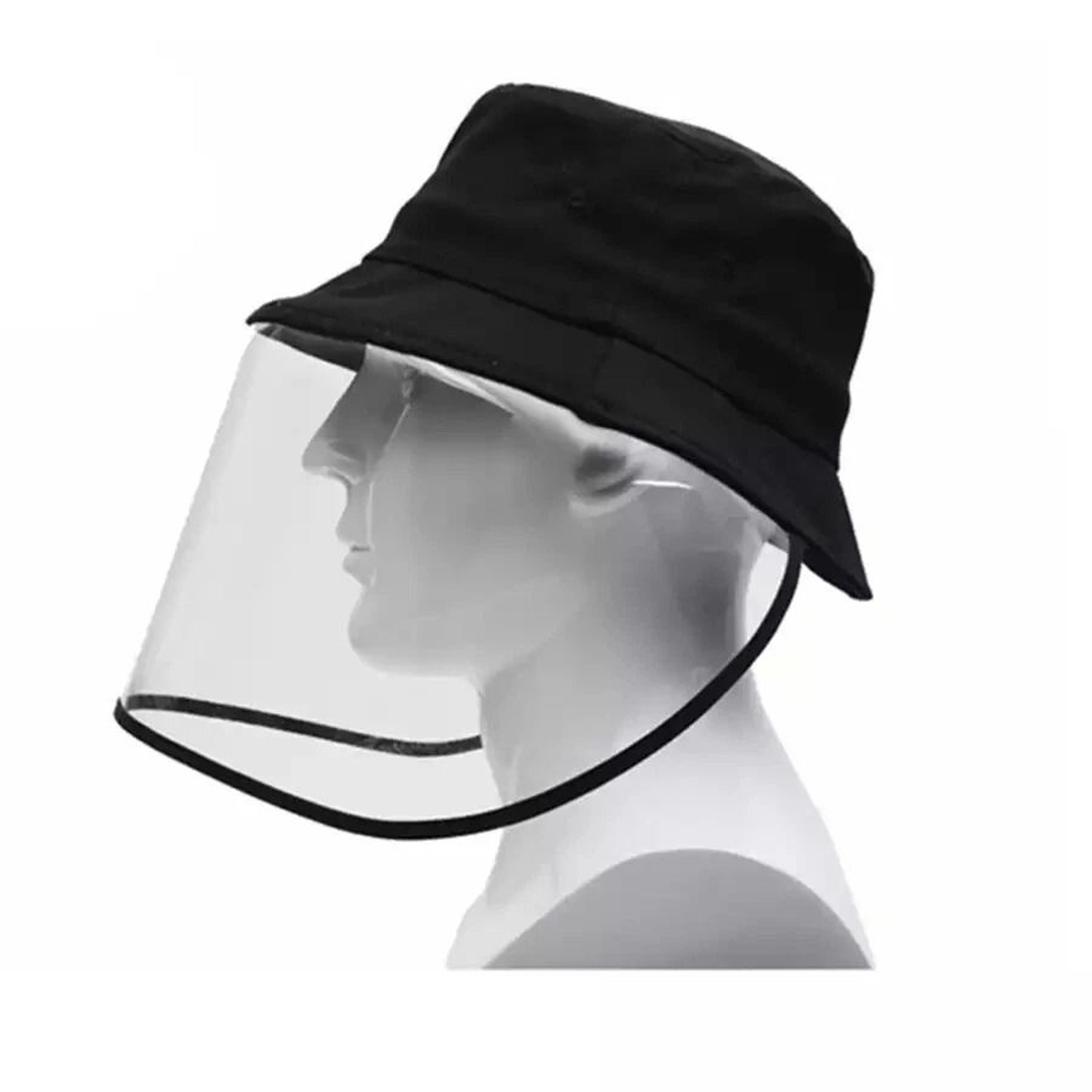 windproof fisherman hat, protective clear full face, anti-dust saliva shield