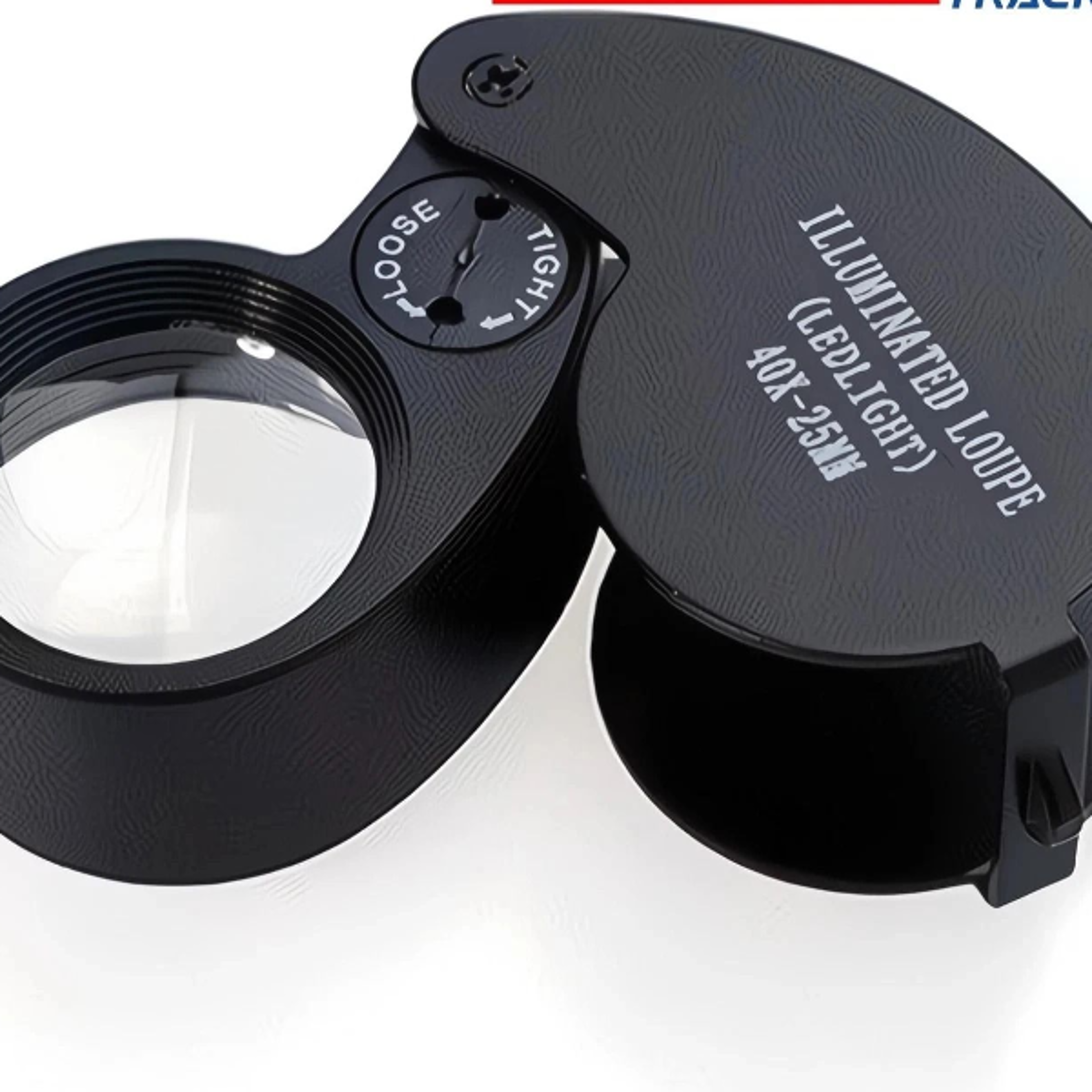 jewelry magnifying loupe, led light eye glass magnifier, pocket jewelers loop