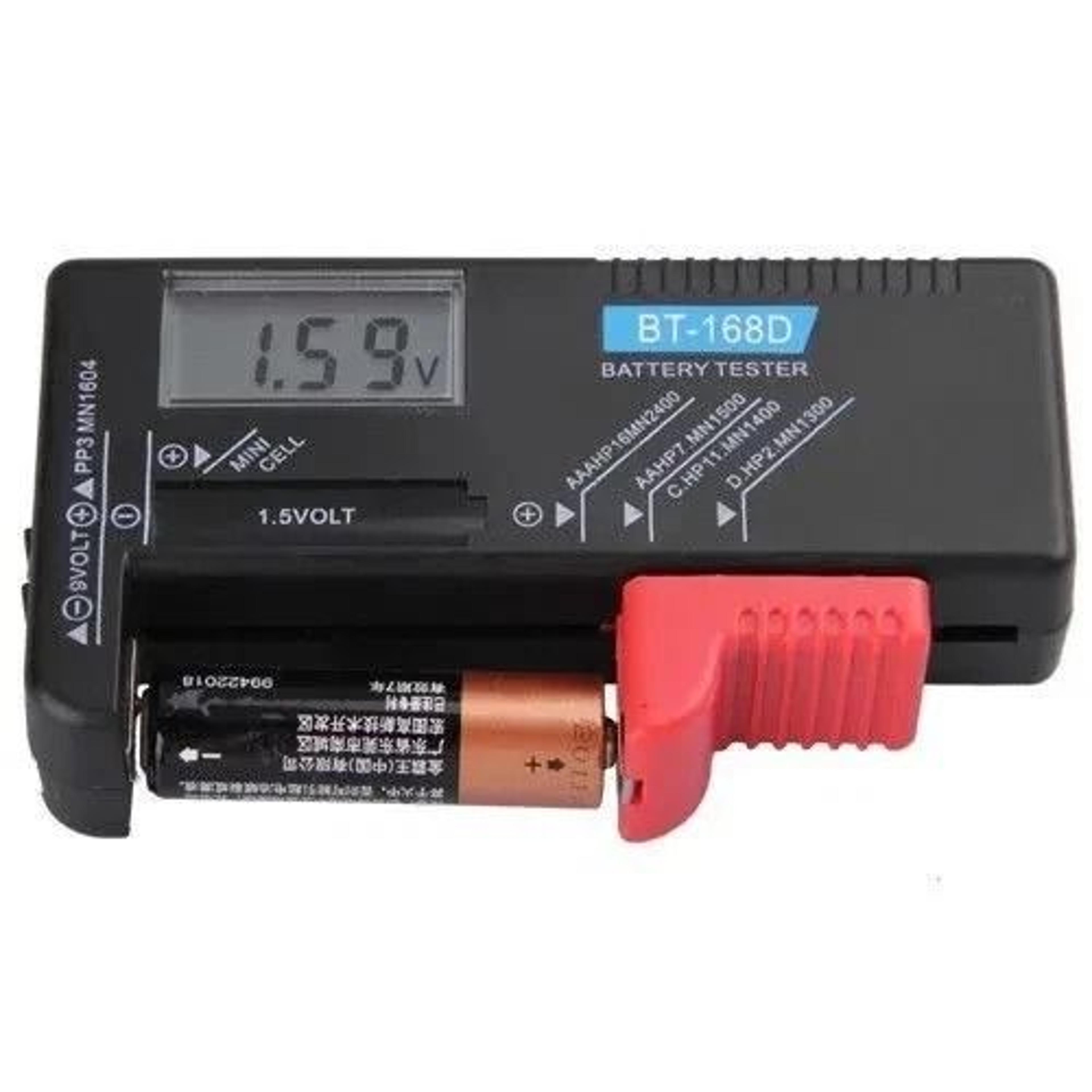 digital lcd battery checker and volt tester cell, universal battery tester
