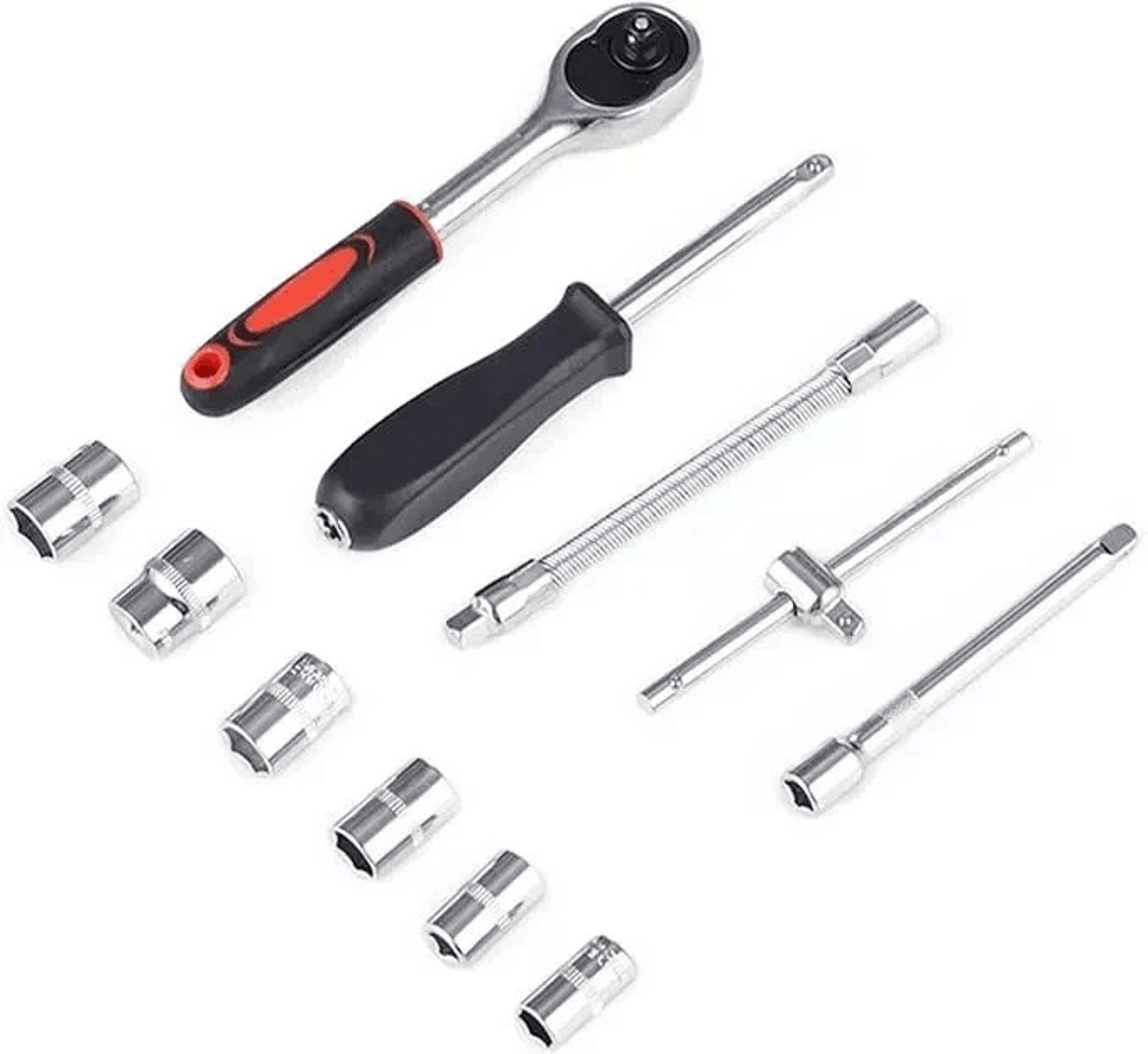 Drive Ratchet Socket Wrench Set Metric Kit For Garage Car Repair Tool And DIY Maintenance 1