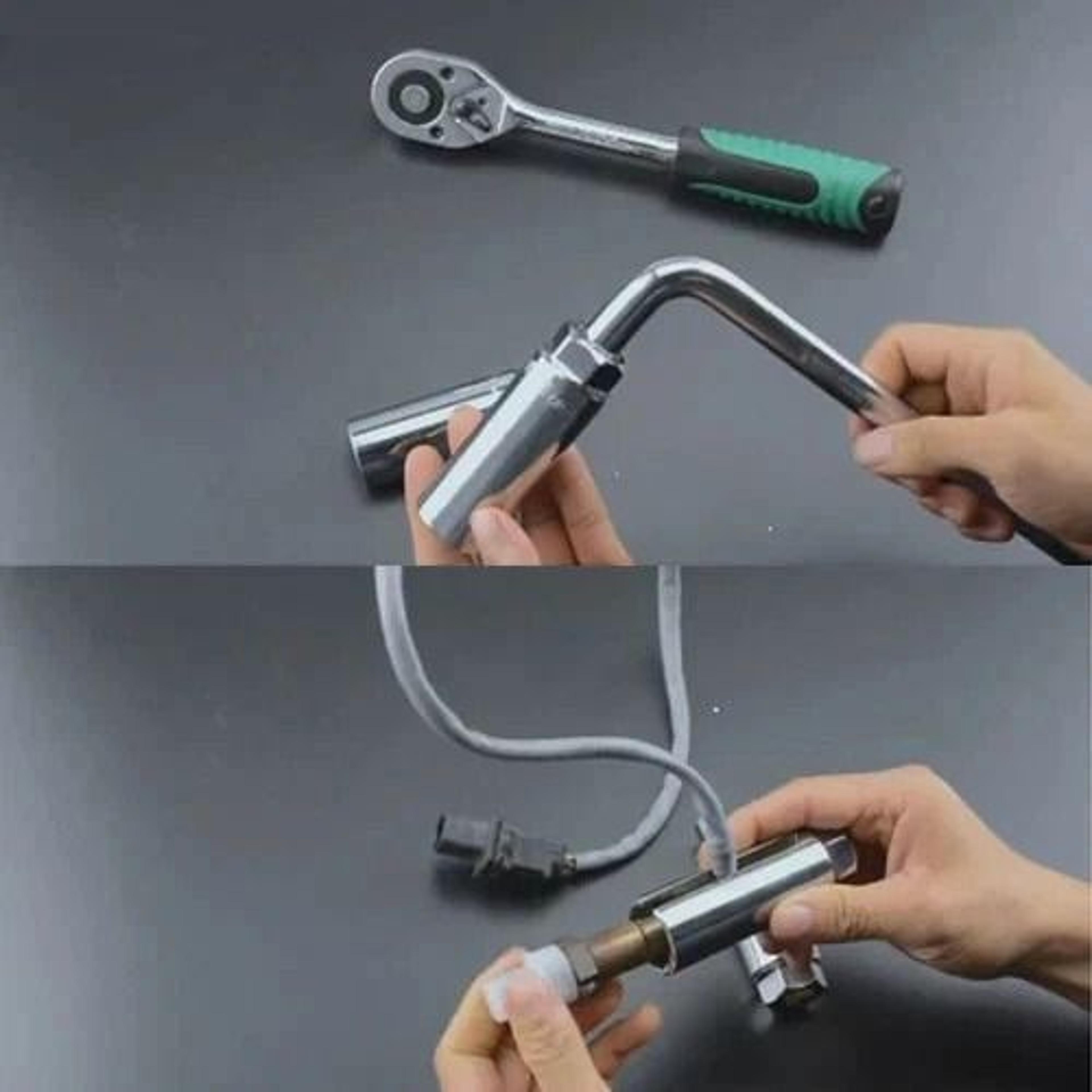 socket wrench, oxygen sensor tool, auto repair installer tool, easy sensor removal