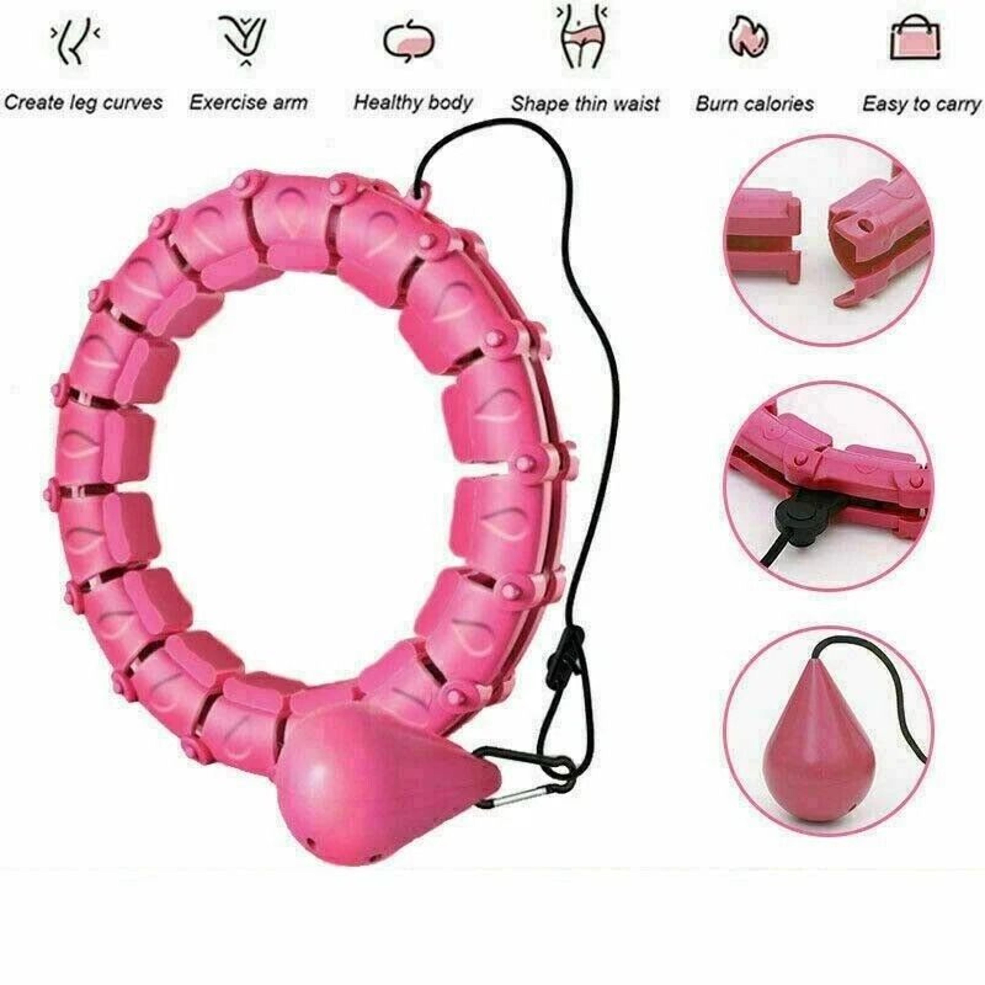 Weighted Fitness Hoola Hoop For Adults Custom Knots Smart Hula Thin Waist Weight Loss 1