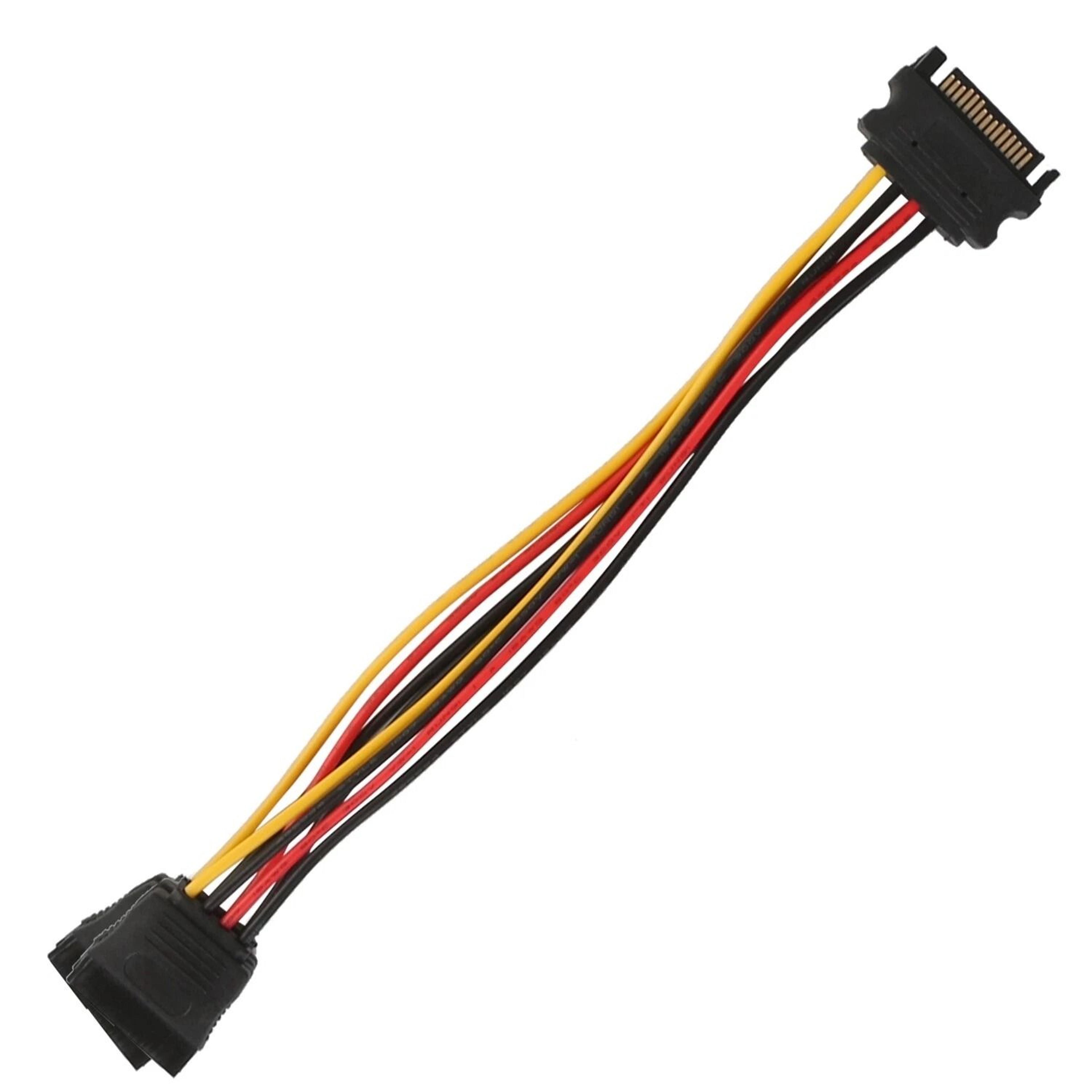 15 Pin Y Splitter Cable Male To Female Adapter For HDD HSSD Hard Drive Data Converter For Enhanced  4