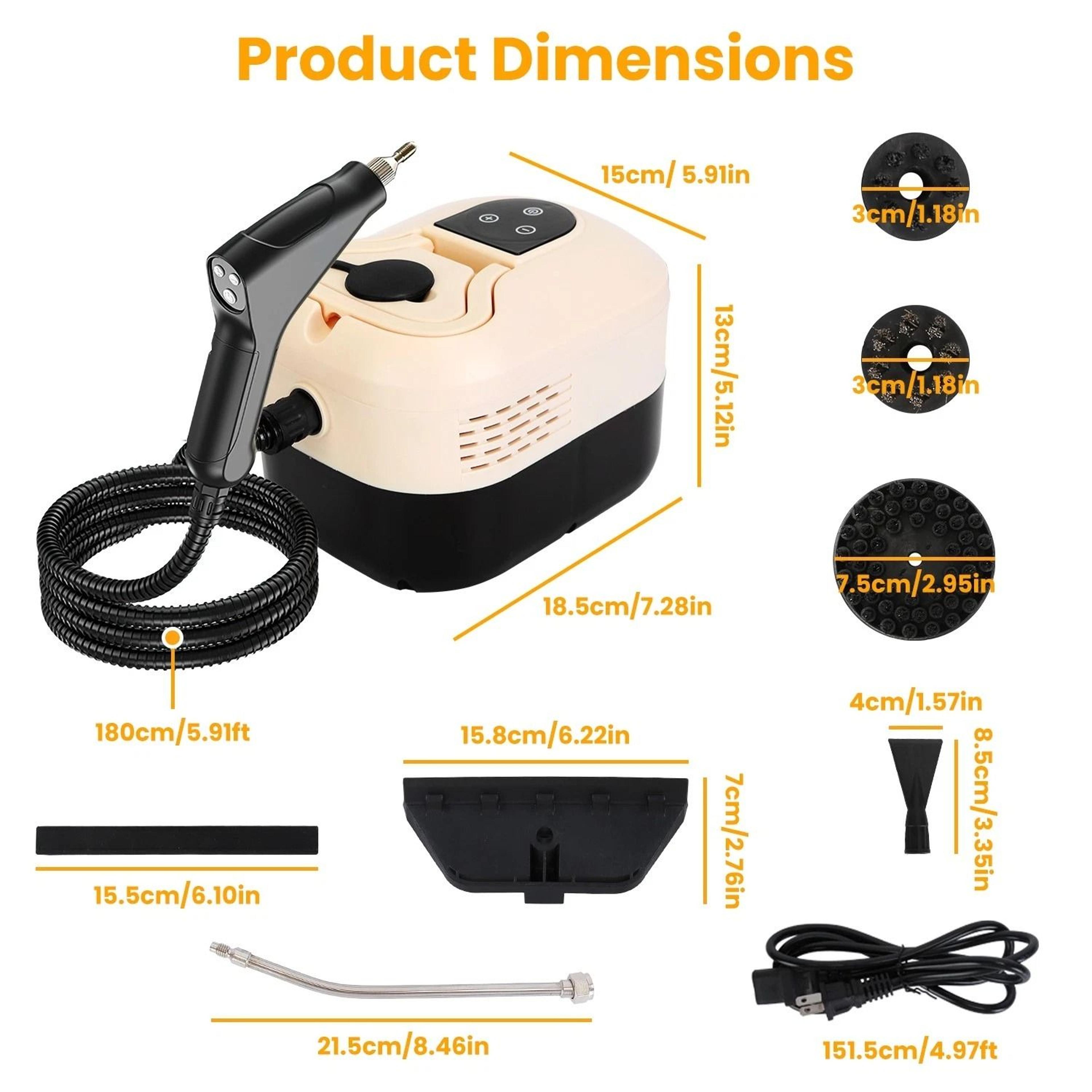 High Temperature Pressure Cleaner Portable Steamer Cleaner For Effective Floor Cleaning 3