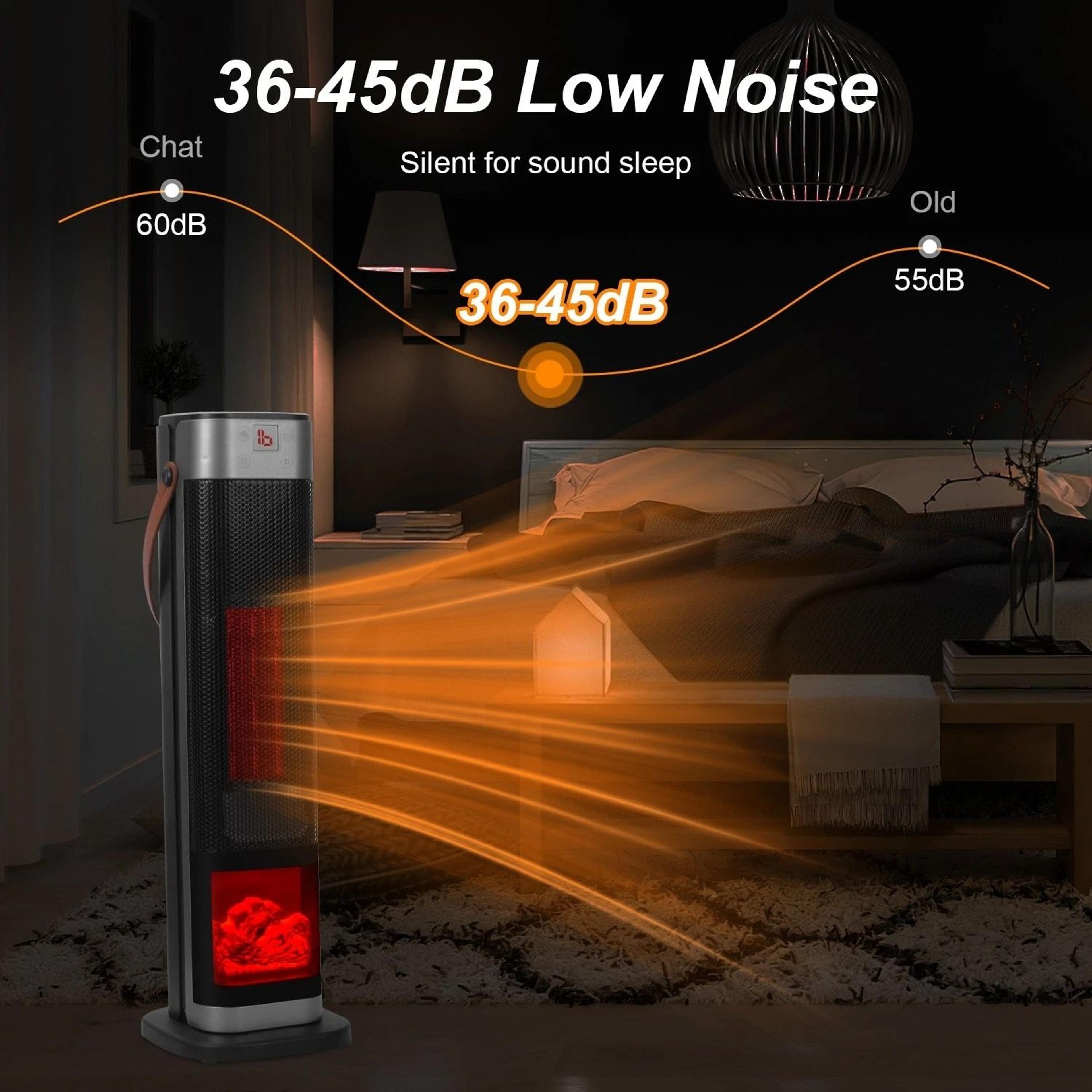Oscillating Ceramic Heater Tower 3D Space Heater For Winter Electric Warmer For Home Efficient  Por 8