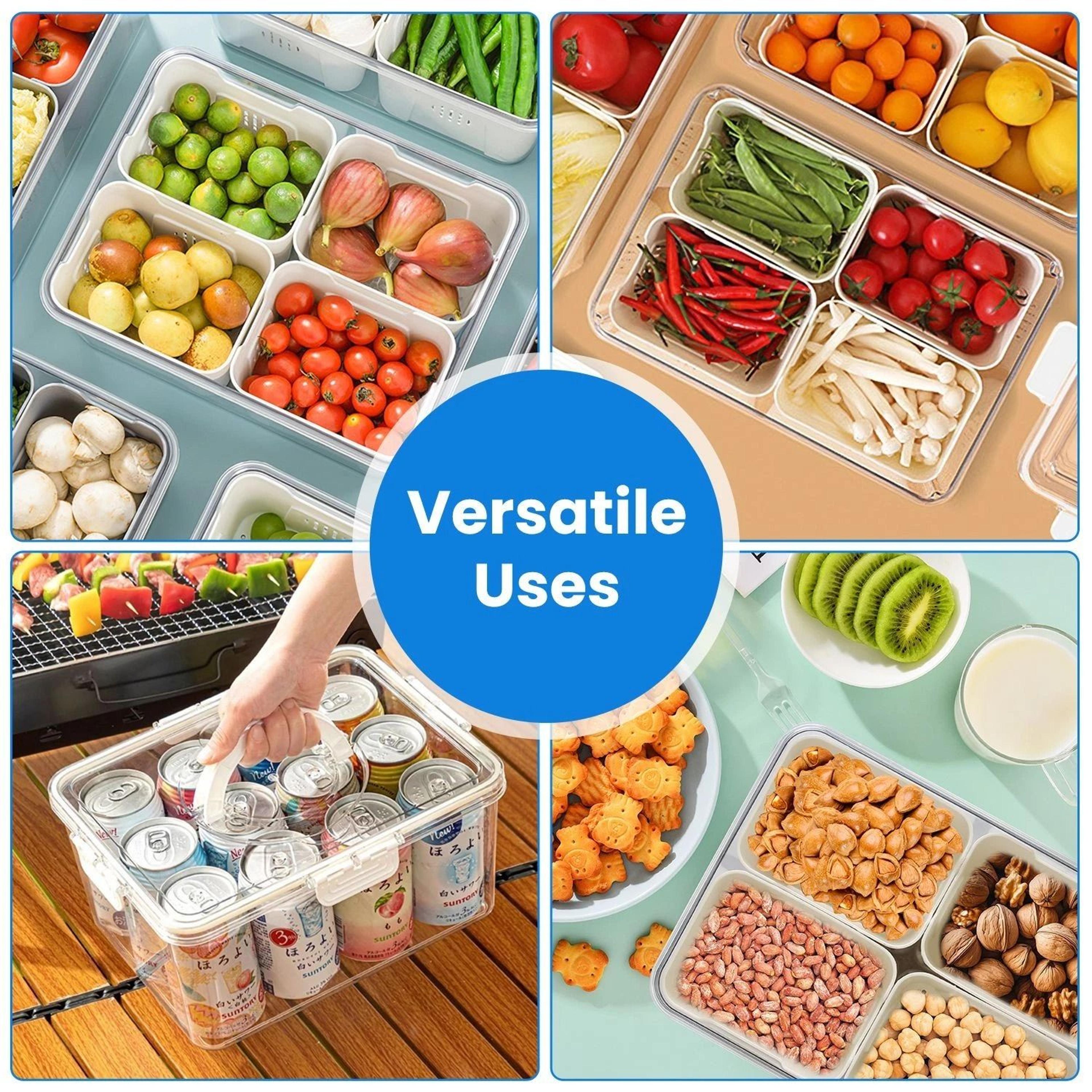 Picnic Box Airtight Fruit Storage Food Storage Fridge For Convenience And Freshness 8