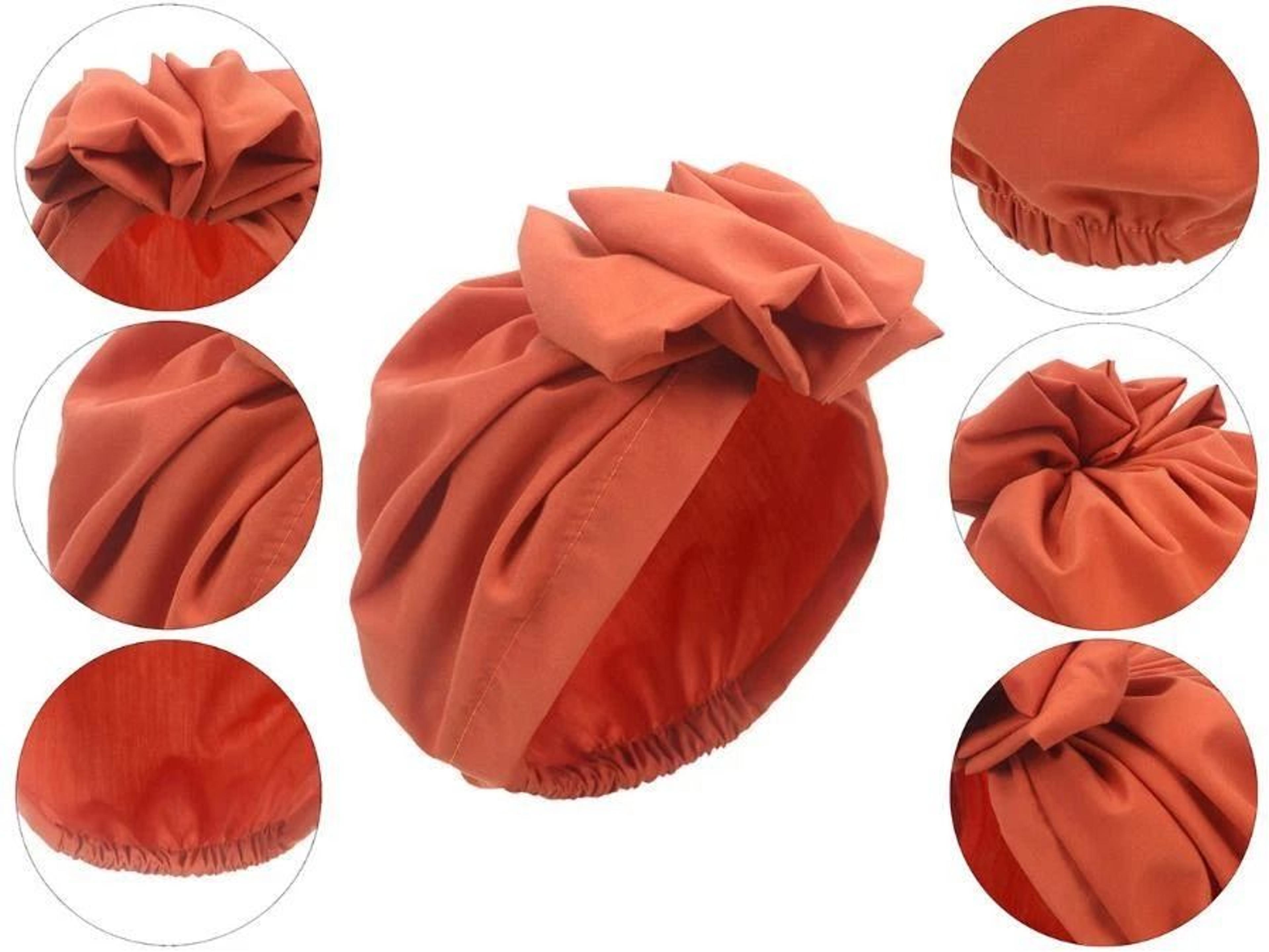 Womens Knot Bow Chemo Hats Elastic Hair Loss Cap Soft Head Wrap Turban For Comfortable Styling 2