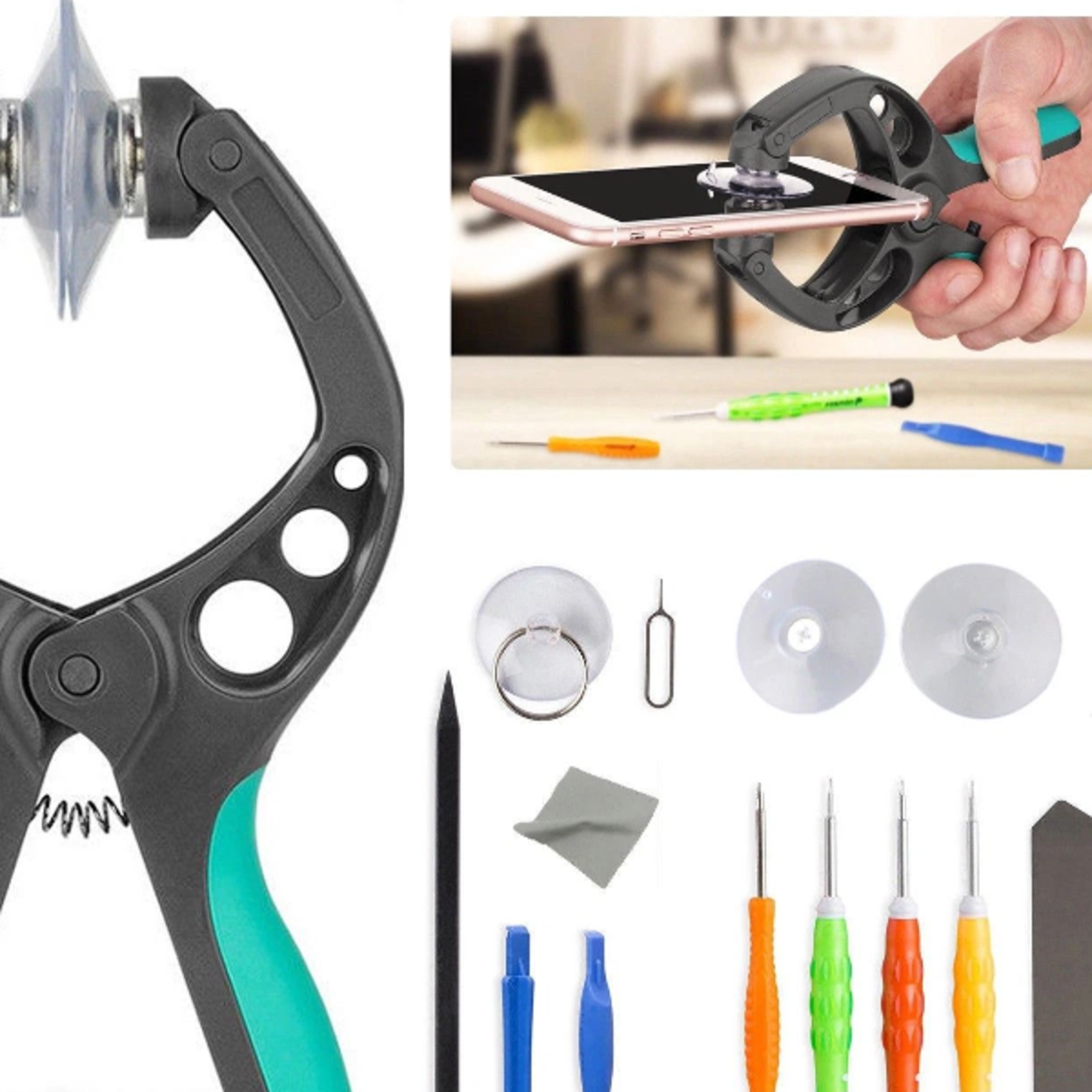 screen opening repair tools kit for mobile cell phone, screwdriver set