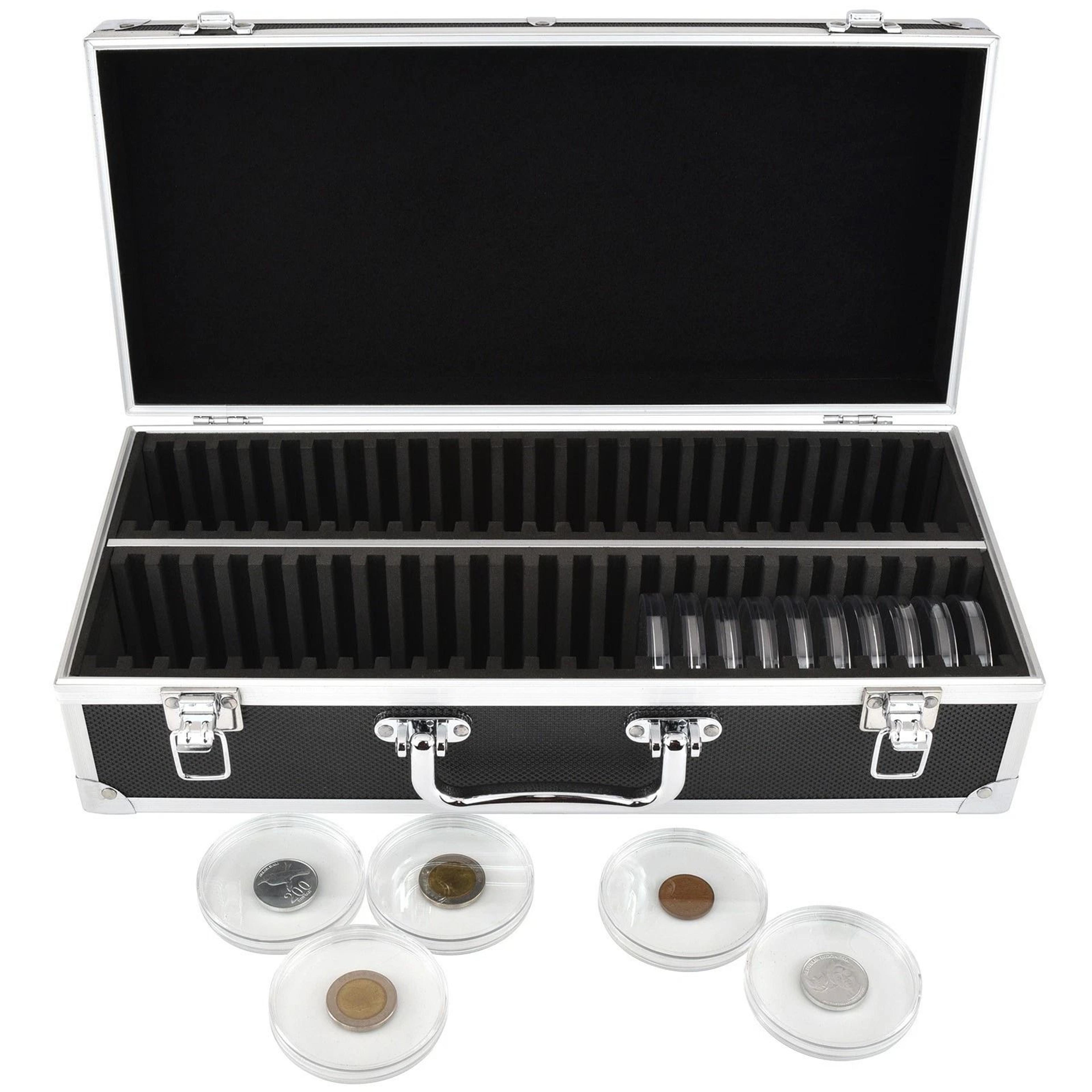 Coin Storage Case For PCGS NGC ANACS Slabs Aluminum Display Box 2