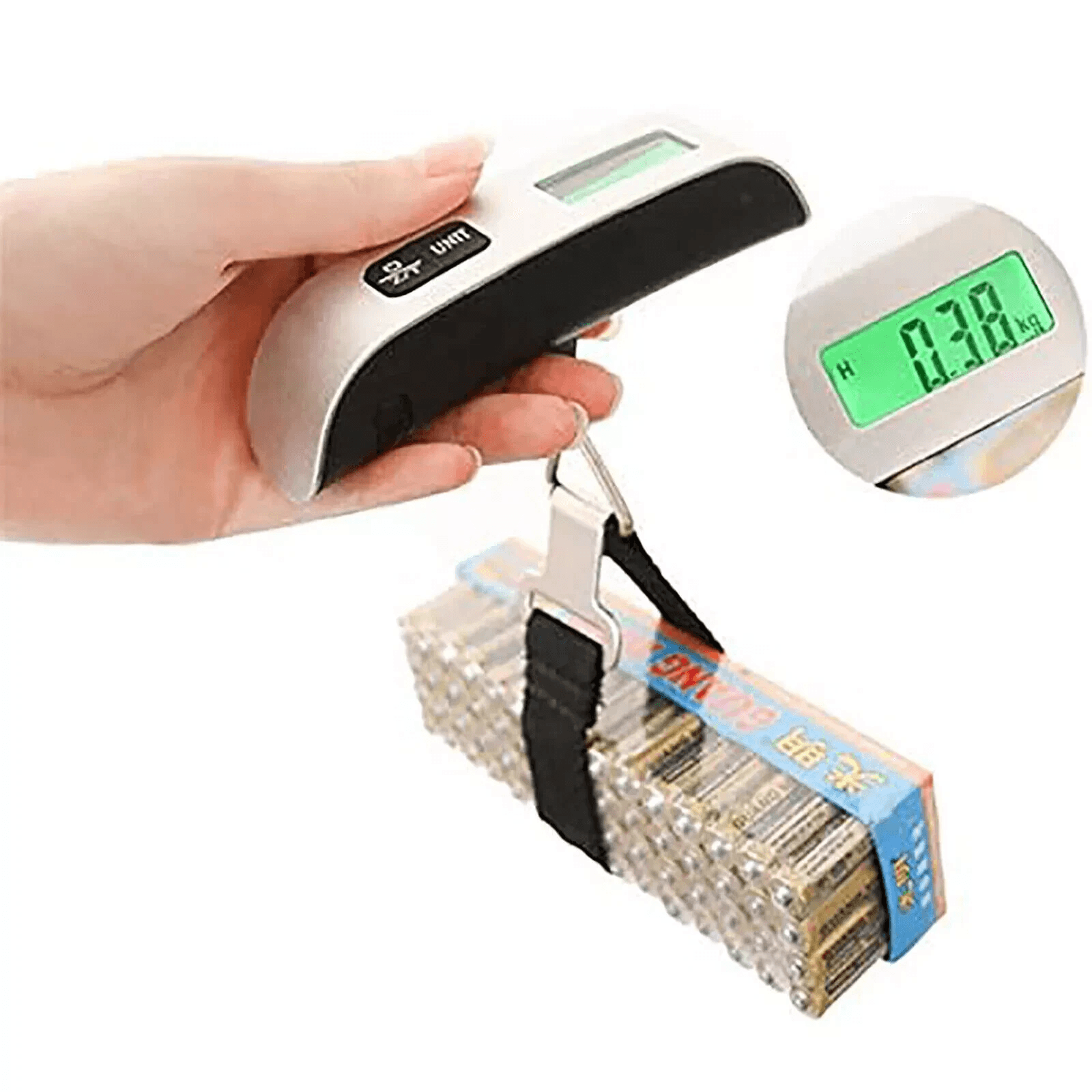 Digital Hanging Luggage Scale Portable Travel LCD Electronic Weight Capacity Compact  EasytoUse Tra 2