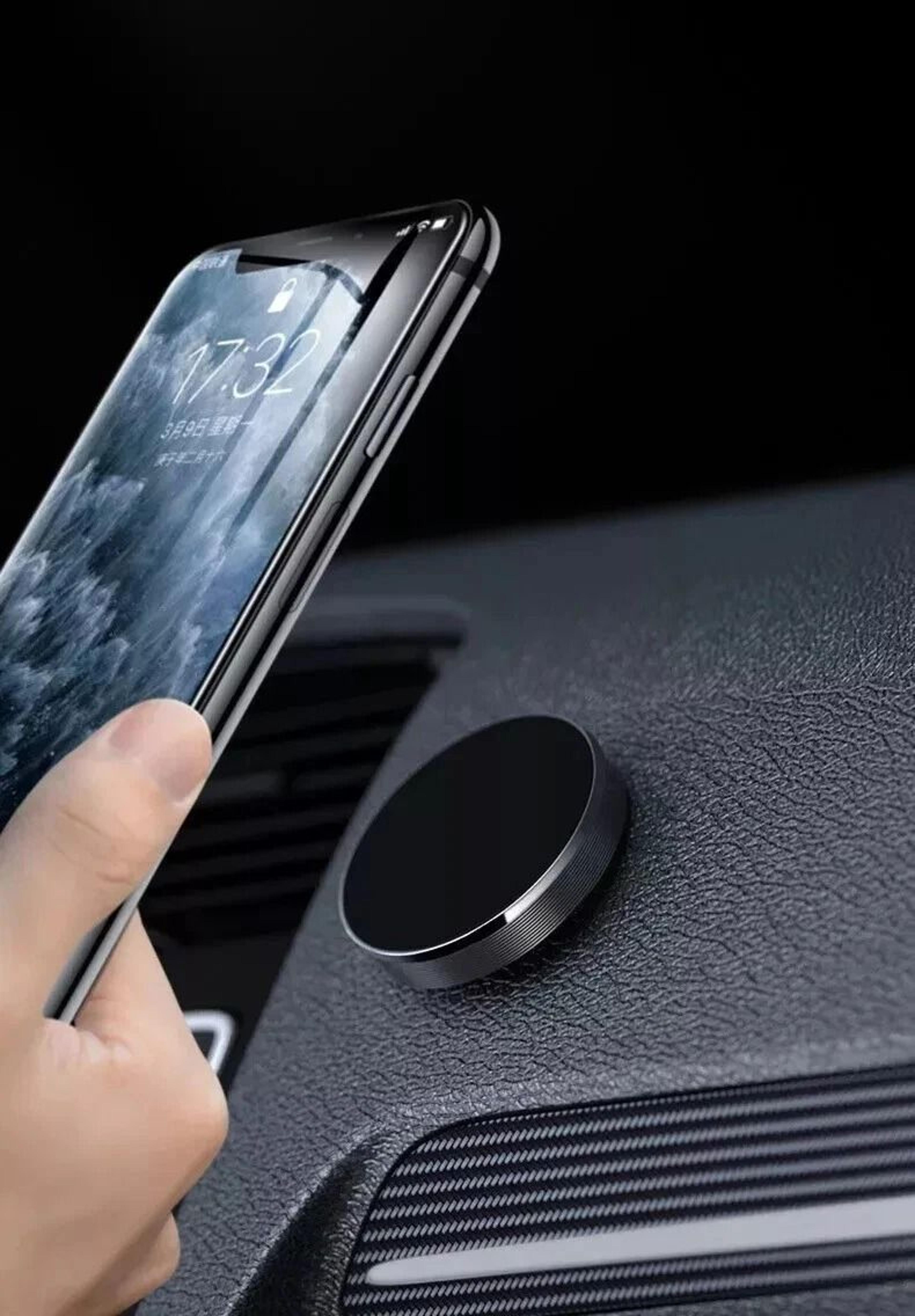 magnetic car mount holder for samsung galaxy, iphone, universal cell phone holder for car, dashboard mount, easy to use