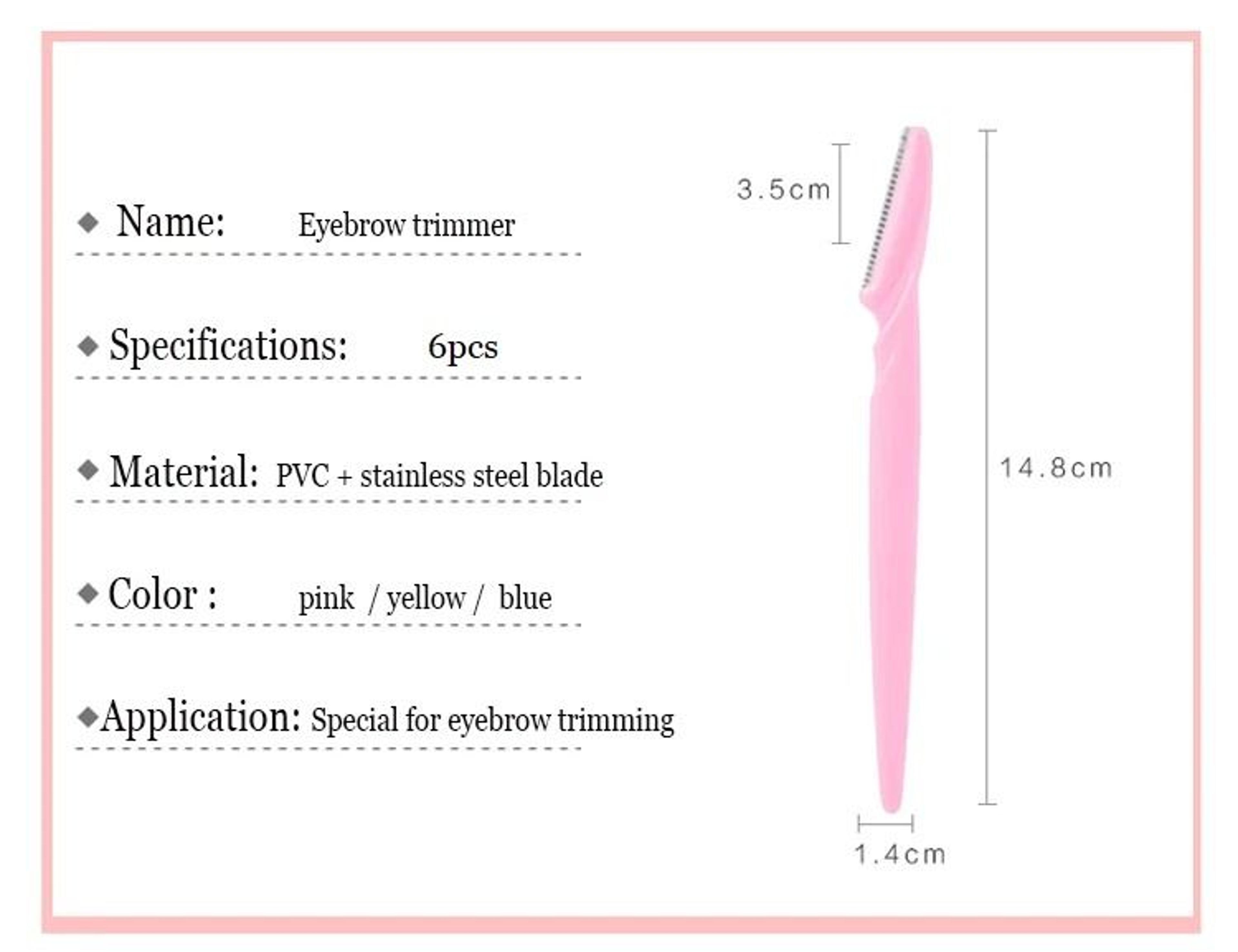 Blade Face Hair Trimmer Eyebrow Razor Shaver Dermaplaning Tool For Makeup Beauty And Skin Care 3