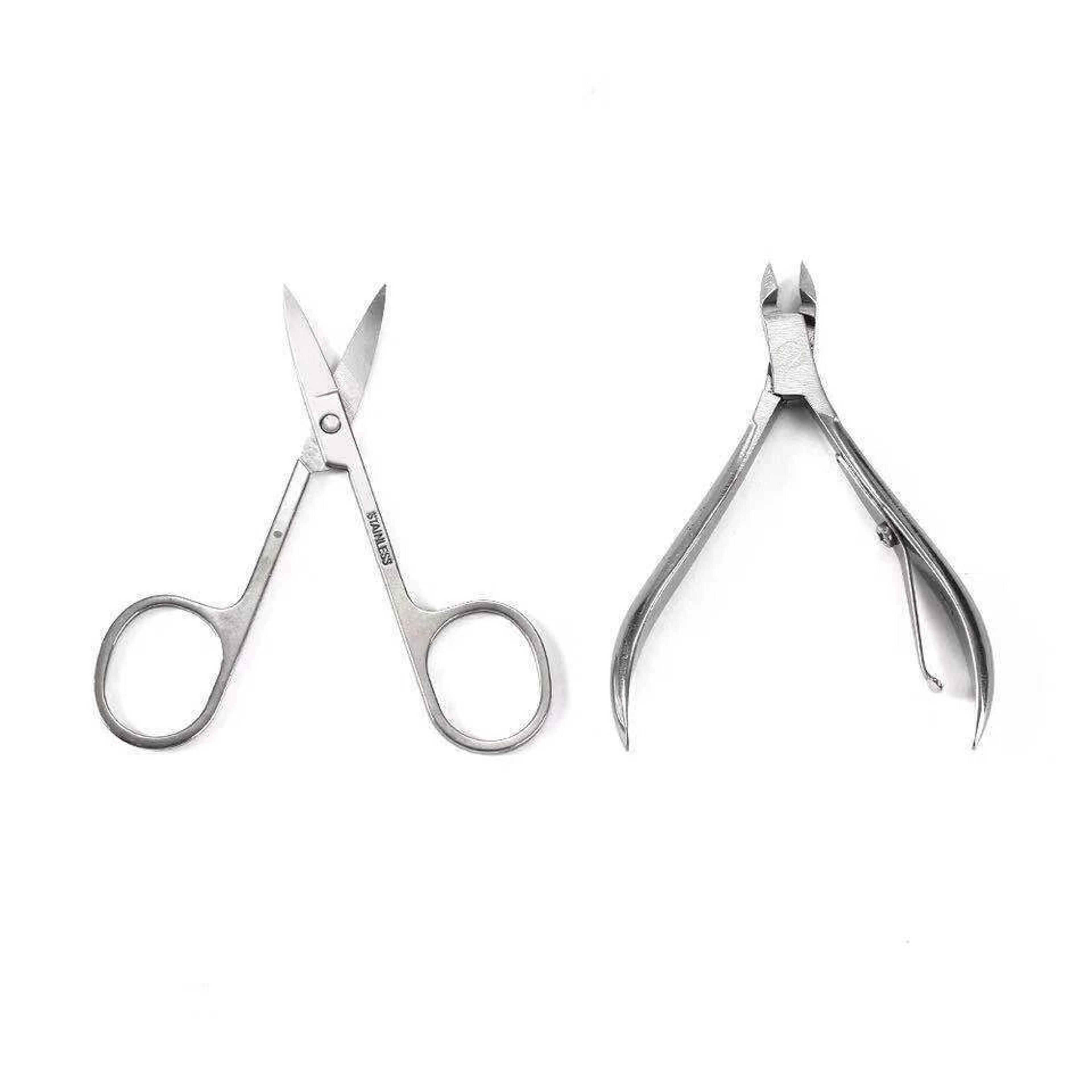 Nail Clippers Cleaner Pedicure Manicure Set Cuticle Grooming Kit Complete Tool Case For Nails 5