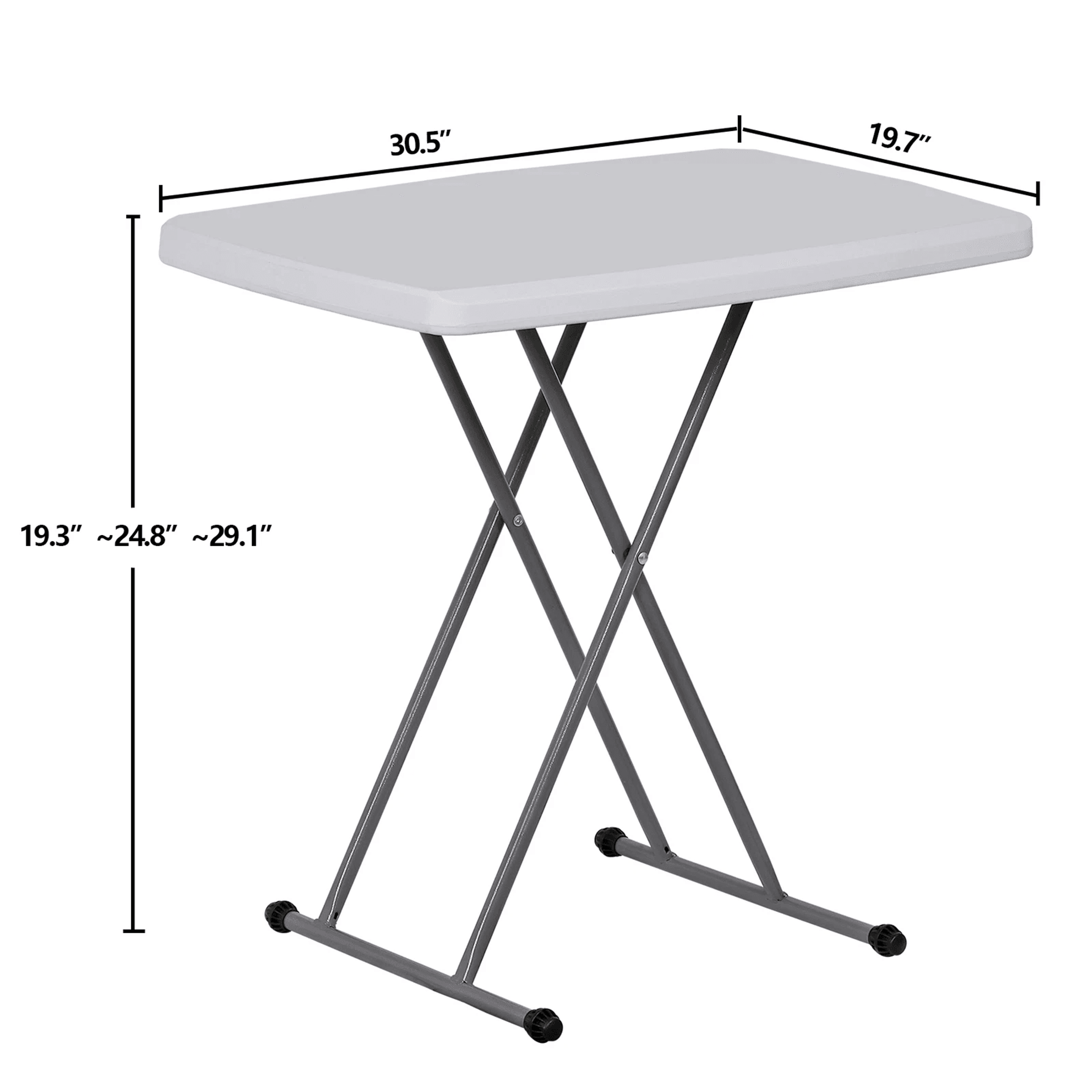 White Adjustable Folding Laptop Table TV Tray Writing Table Card Table  Compact Foldable And Conven 6