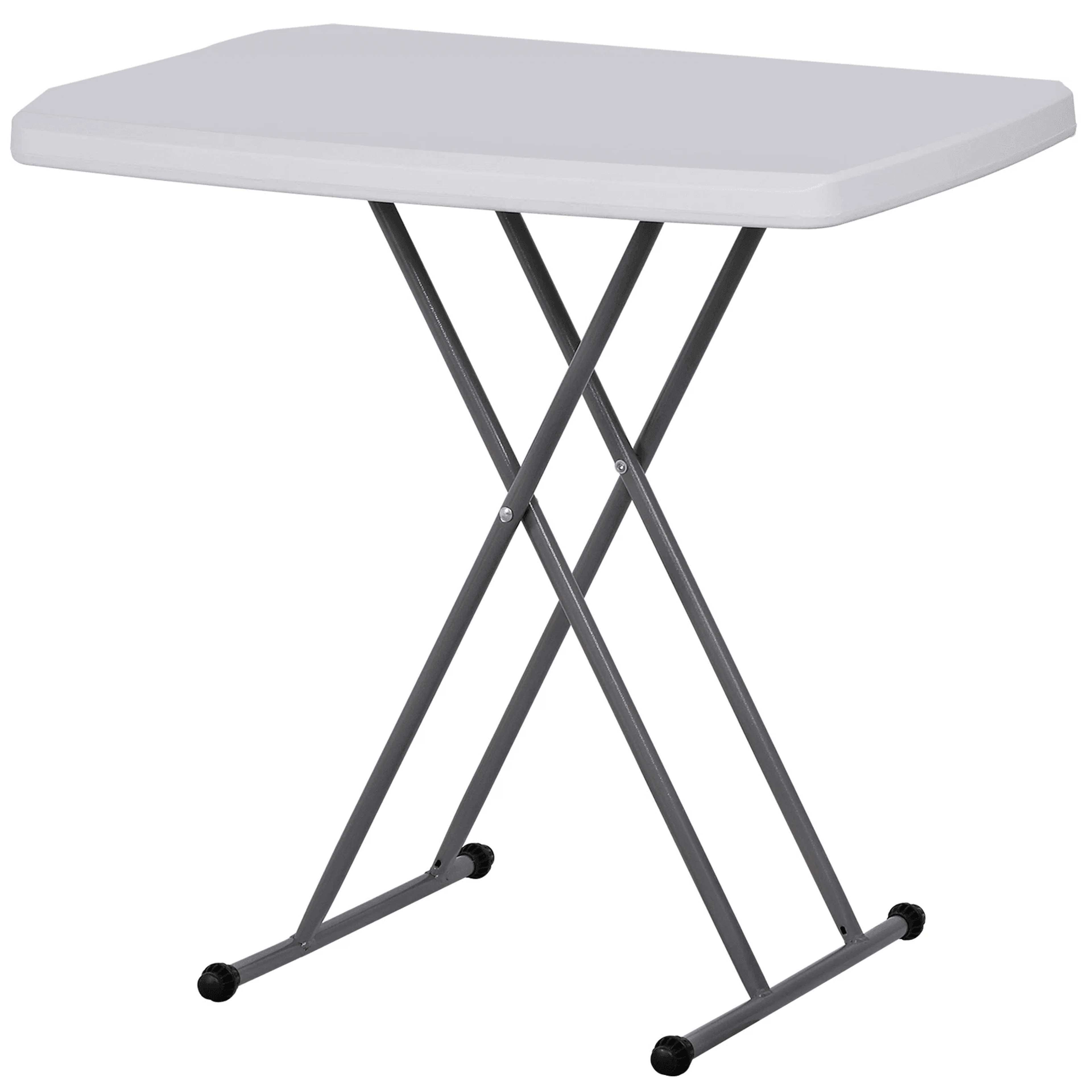 White Adjustable Folding Laptop Table TV Tray Writing Table Card Table  Compact Foldable And Conven 9