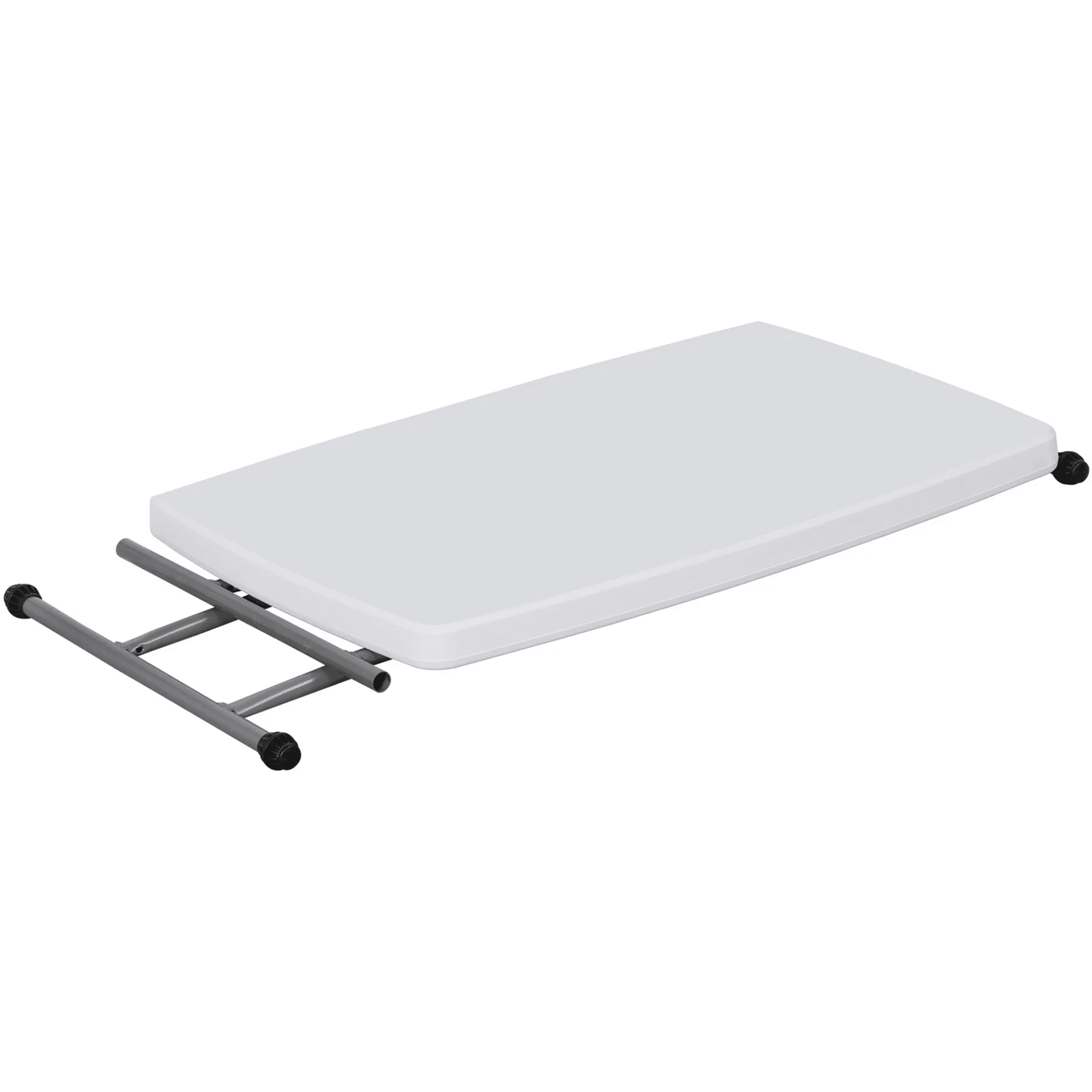 White Adjustable Folding Laptop Table TV Tray Writing Table Card Table  Compact Foldable And Conven 8