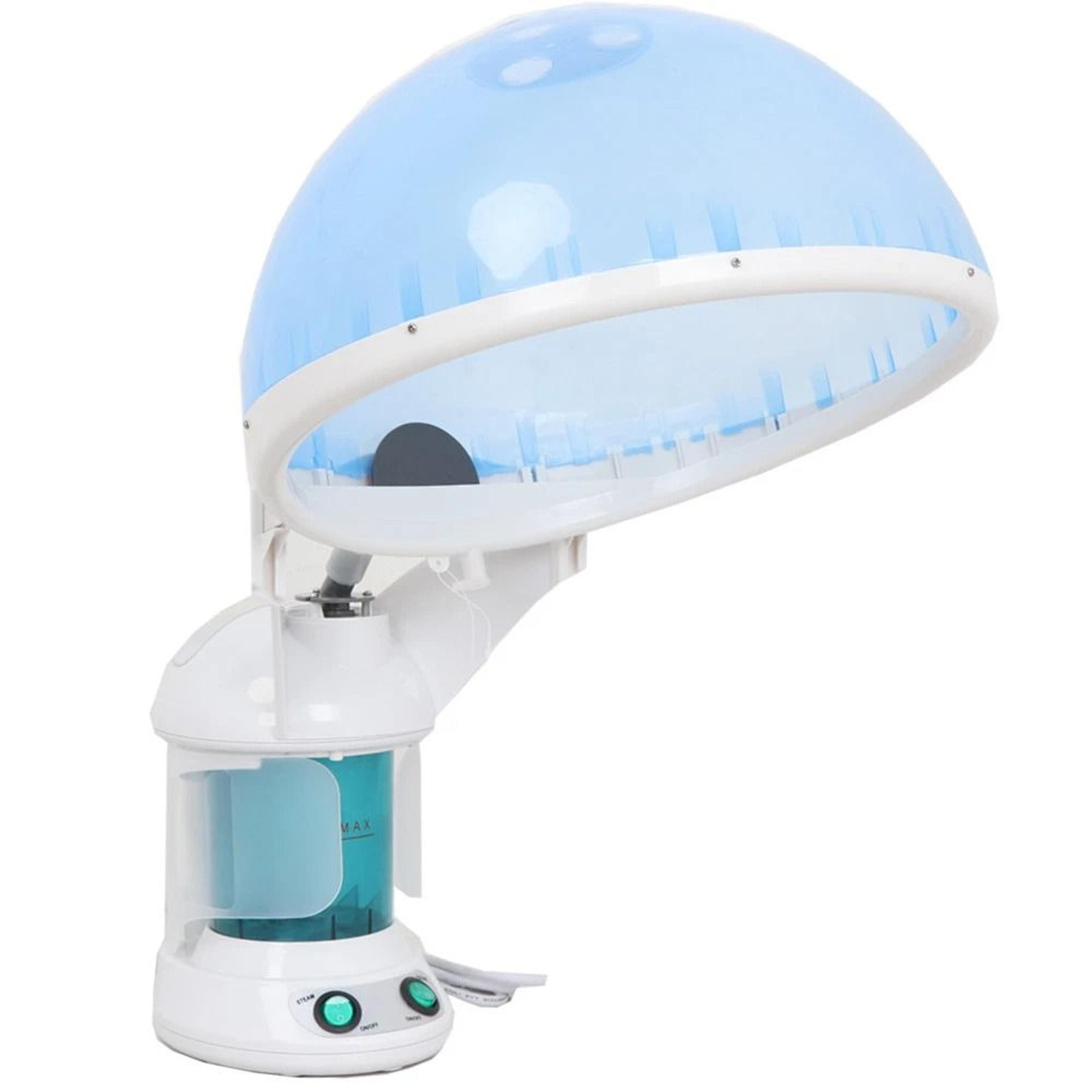 hot mist facial toning machine, hair and facial steamer w/ bonnet hood humidifier for spa-like skin care at home