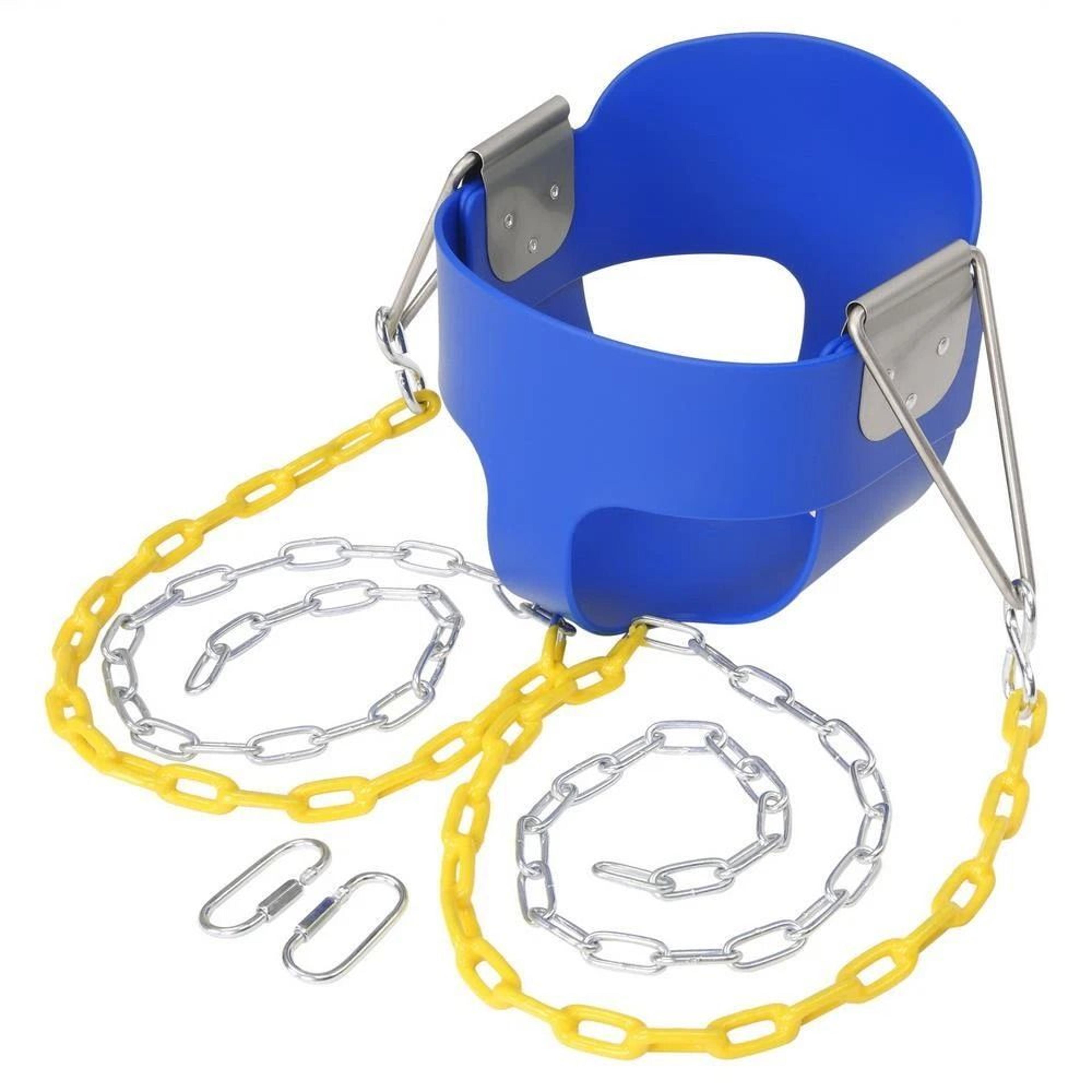 Toddler Seat Blue Set Full Bucket Swing Playground Outdoor Play Fun Toys 8