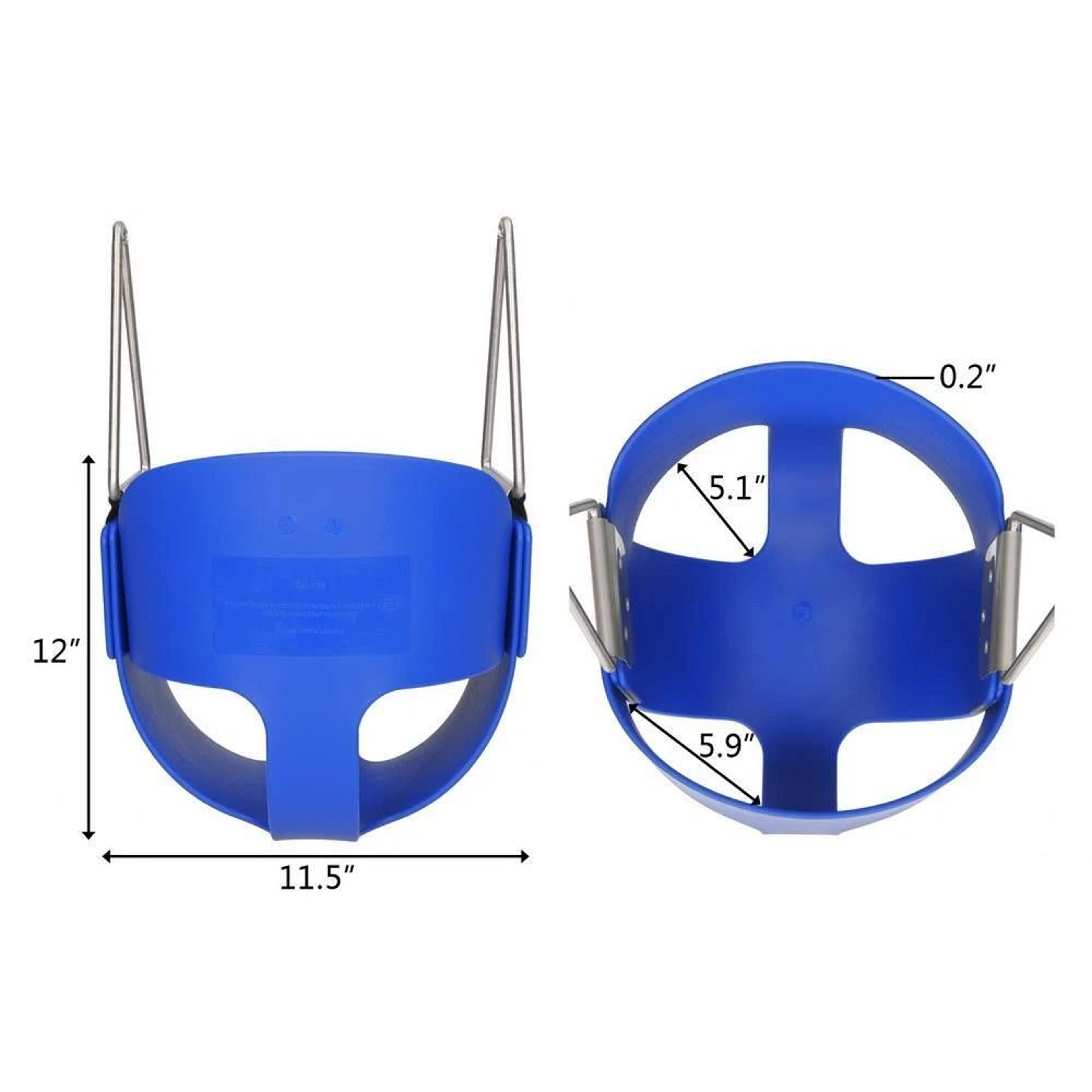 Toddler Seat Blue Set Full Bucket Swing Playground Outdoor Play Fun Toys 4