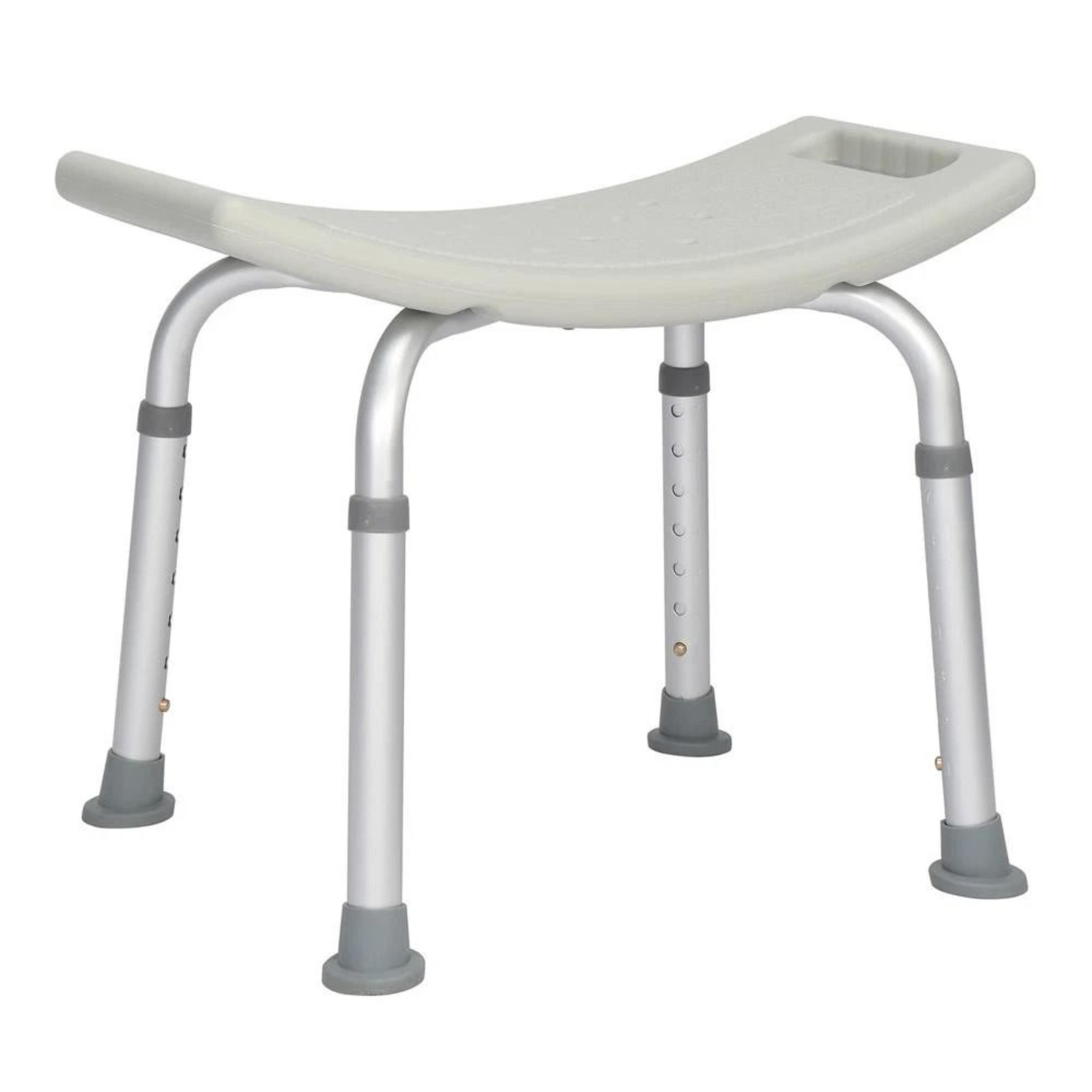 Adjustable Grey Bath Shower Chair Medical Bench For Bathtub 7 Height Stool Seat 8