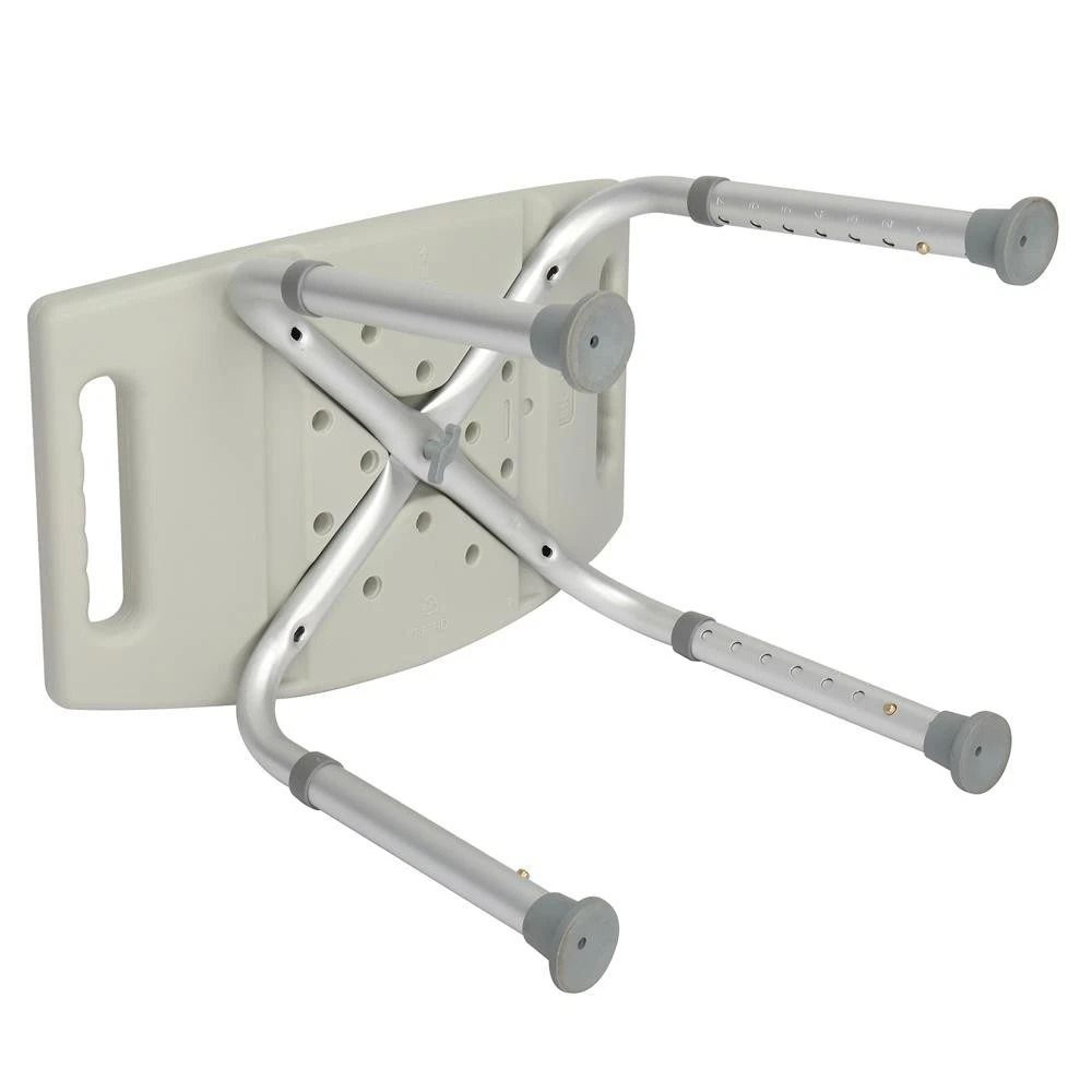Adjustable Grey Bath Shower Chair Medical Bench For Bathtub 7 Height Stool Seat 2