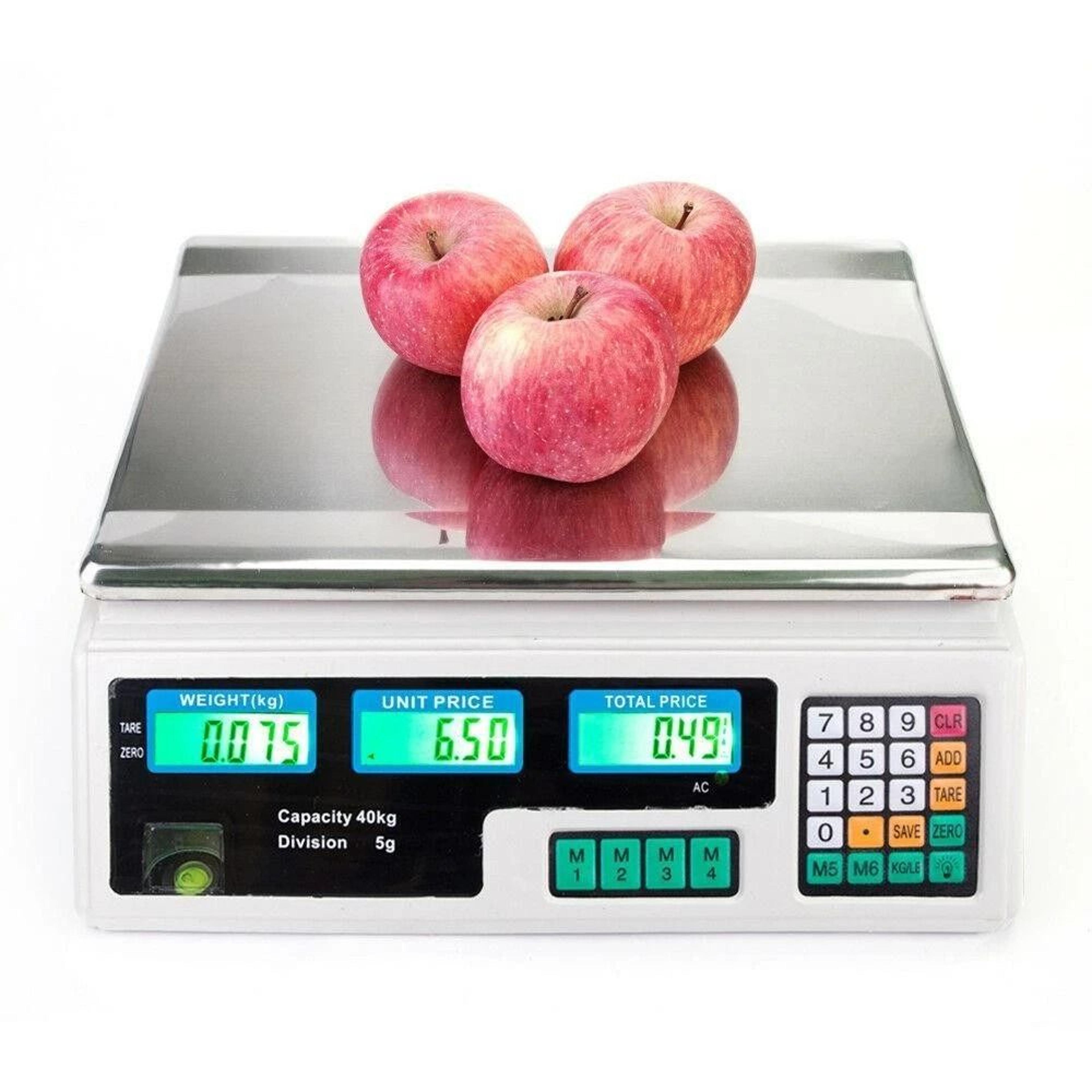 digital price scale, perfect for meat, vegetables & produce, accurate computing scale