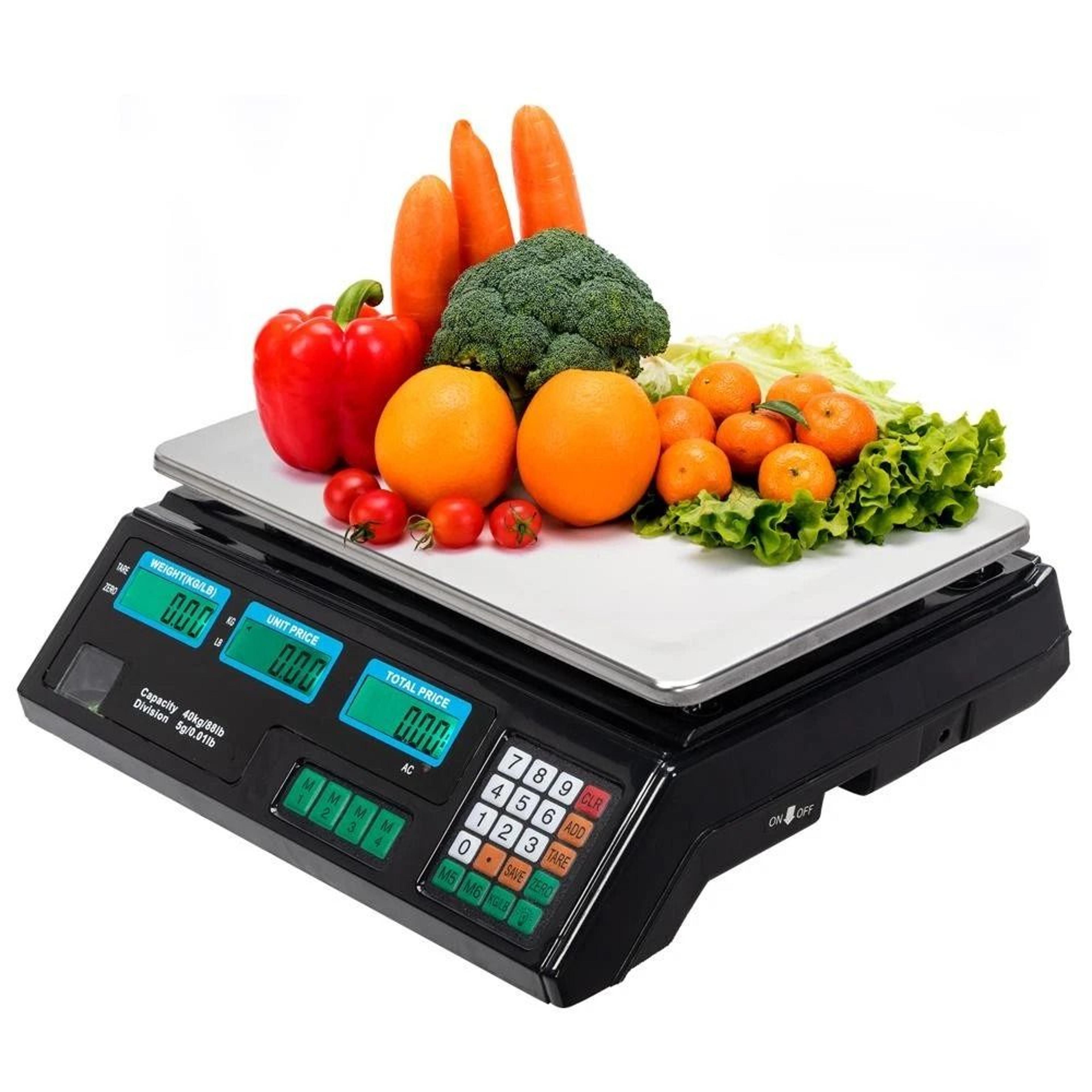 price computing food, new digital weight scale for meat produce deli market