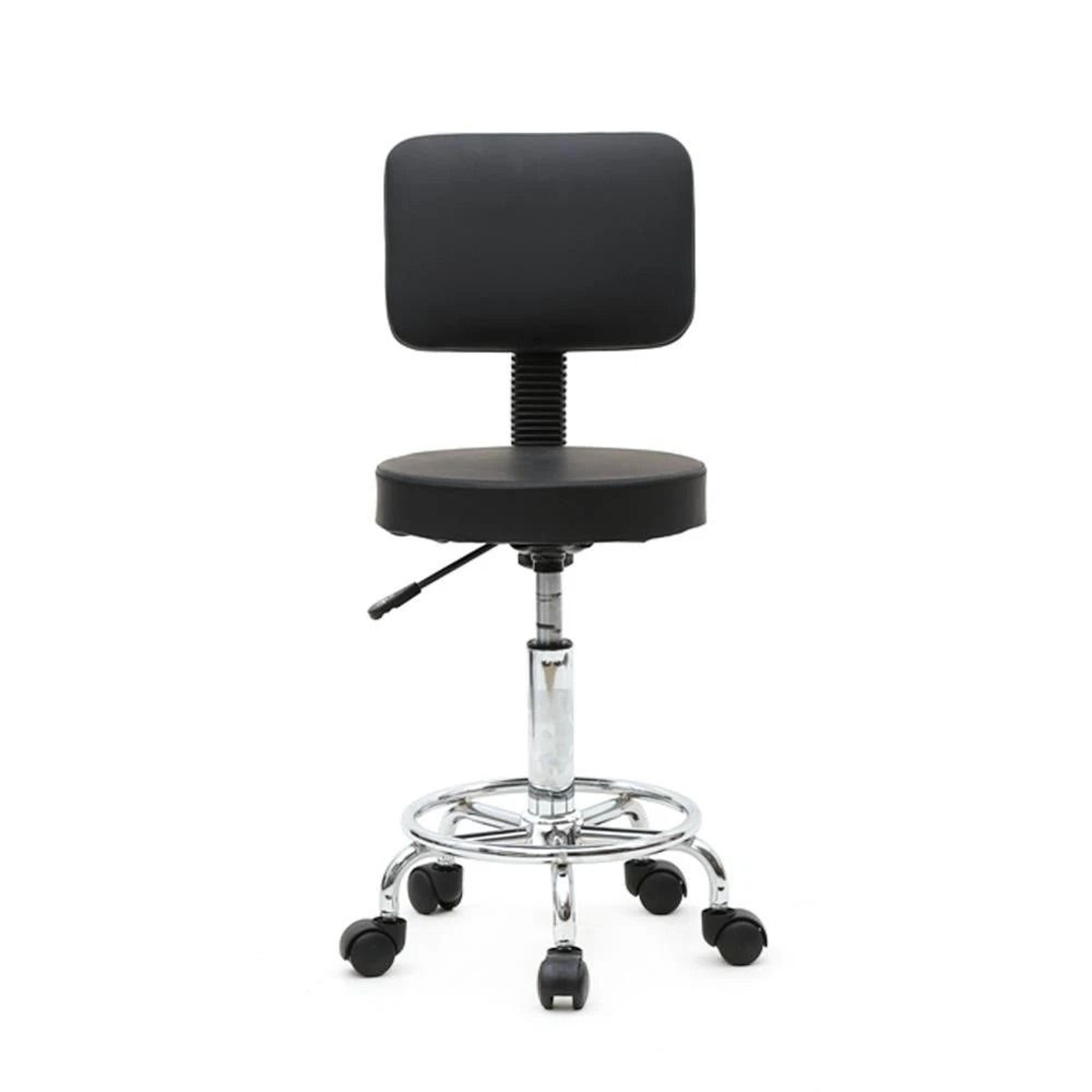 Adjustable Salon Stool Chair HeavyDuty Hydraulic Rolling For Beauty Massage  Spa Smooth Rolling 5