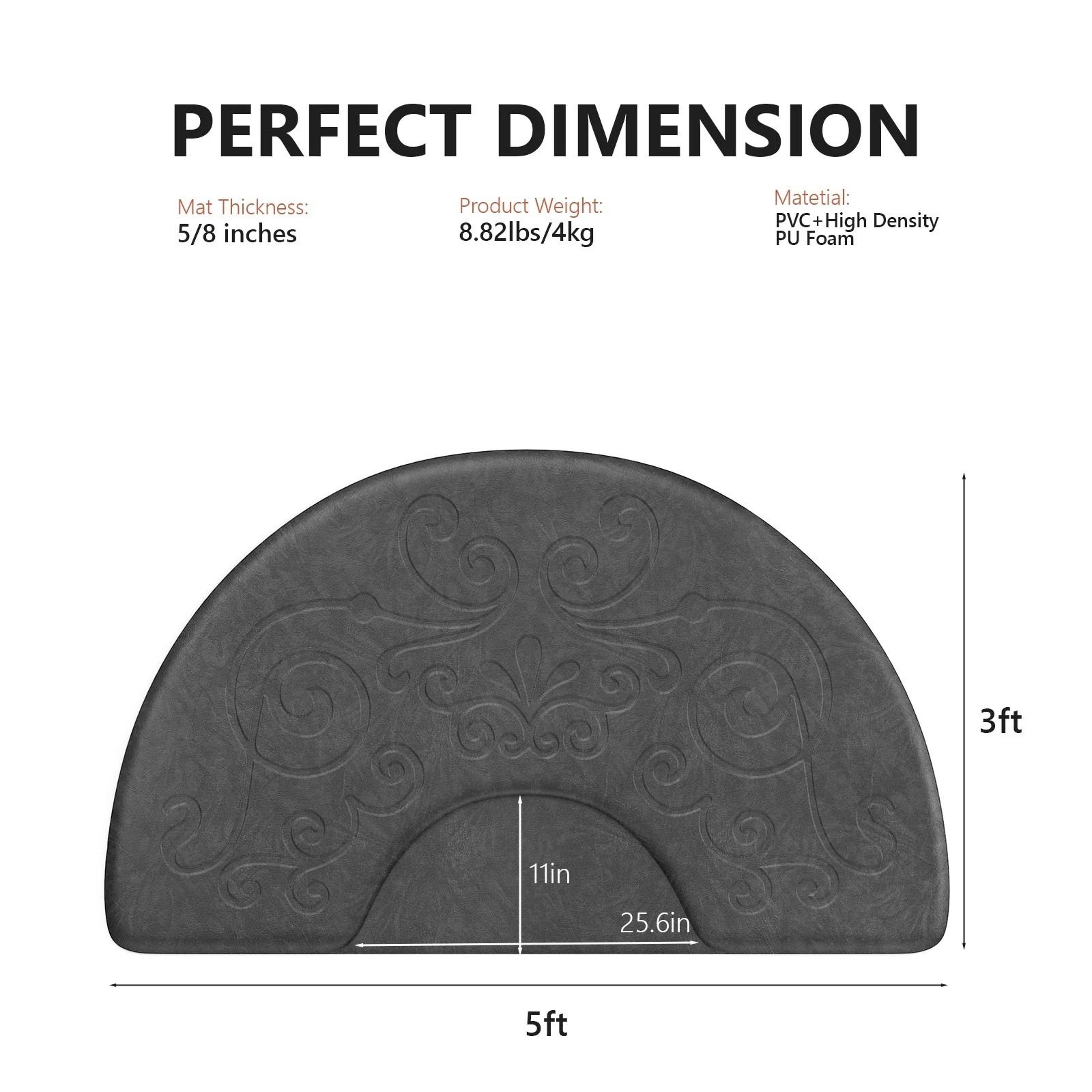 AntiSlip PU Salon Mat Waterproof Barber Chair Floor Mat Heavy Duty Salon Protection NonSlip Floorin 2
