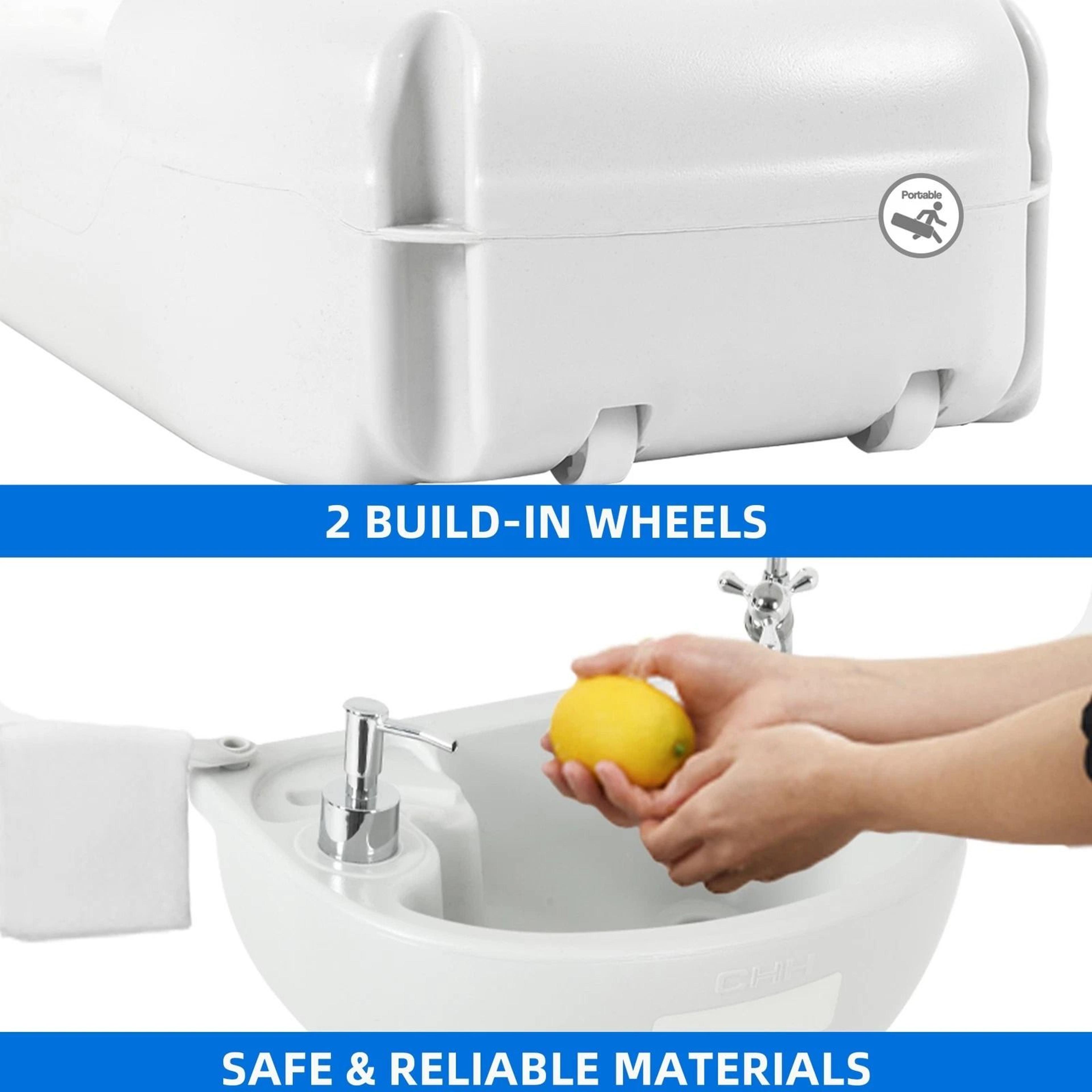 Portable Camping Sink Hand Washing Wash Basin Stand Wheel  Upgrated Outdoor Solution For Cleanlines 1