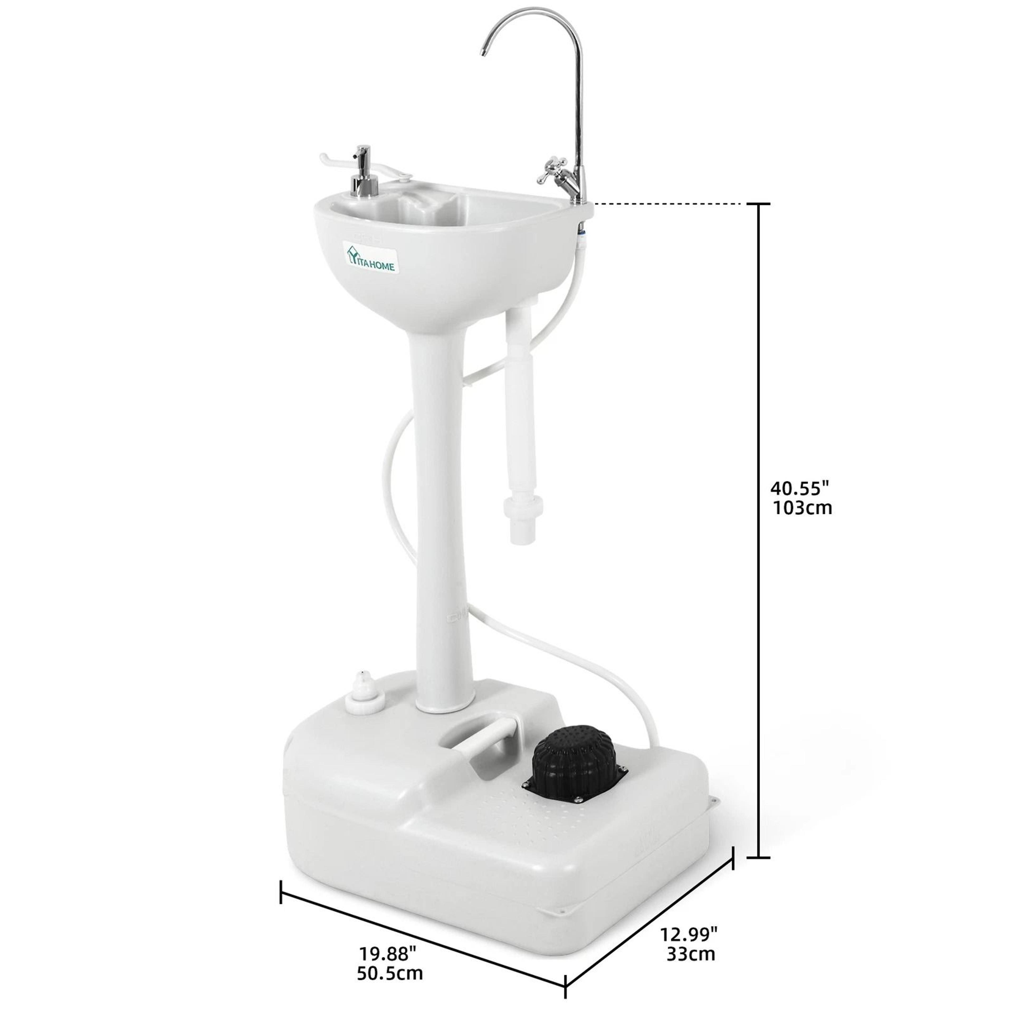 Portable Camping Sink Hand Washing Wash Basin Stand Wheel  Upgrated Outdoor Solution For Cleanlines 3