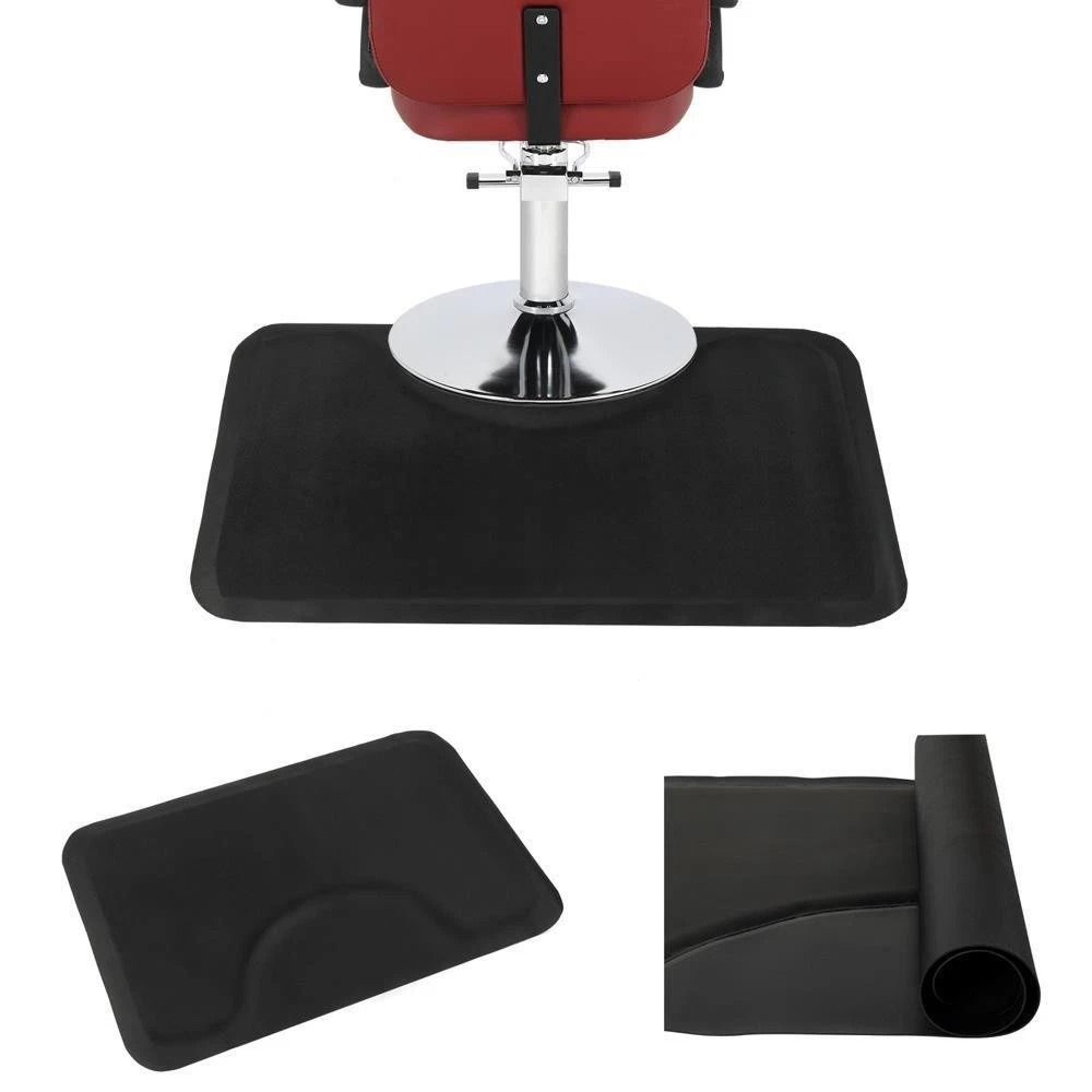 anti fatigue salon mat, barber comfort floor mat, thick cushion, black non-slip floor mat