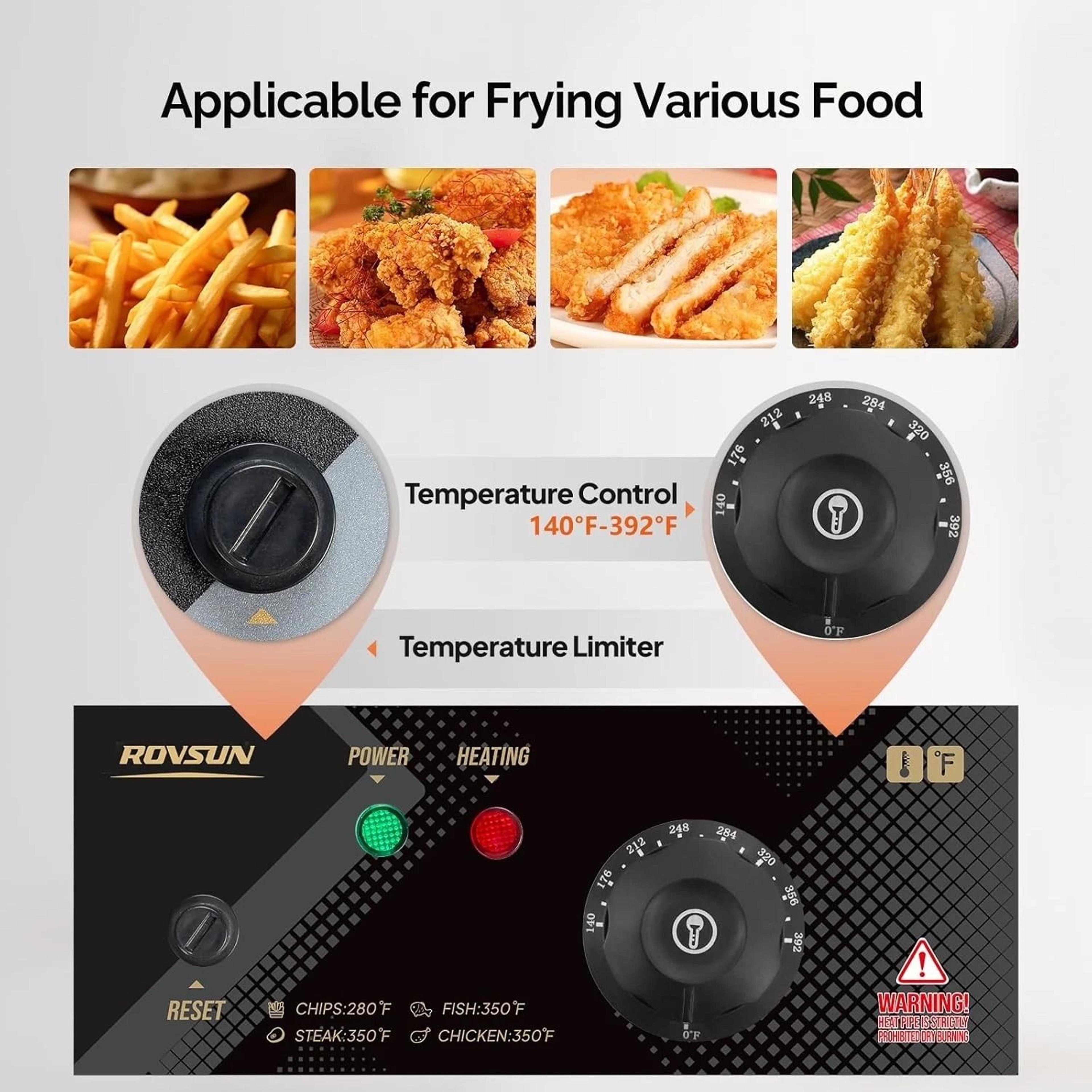 Stainless Steel Electric Commercial Deep Fryer With Basket  Lid Heavy Duty Cooking Equipment For Re 1