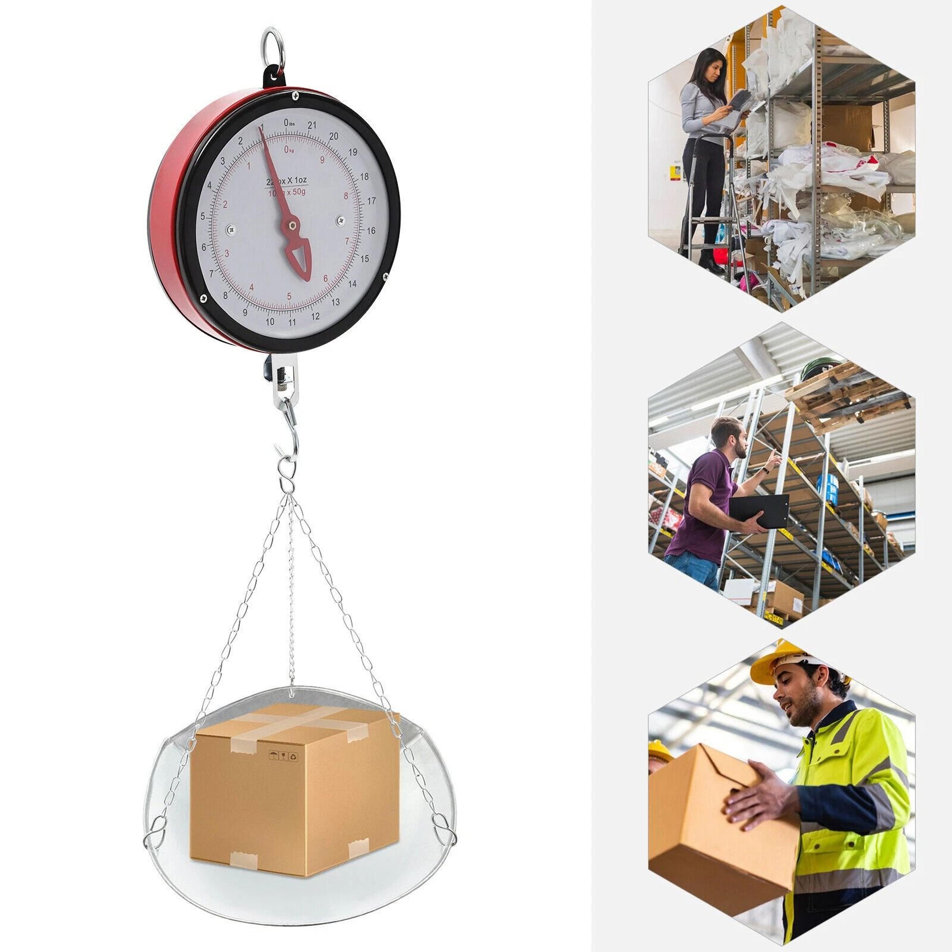 Mechanical Hanging Scale For Kitchen DoubleSided Dial With ScoopChain 10