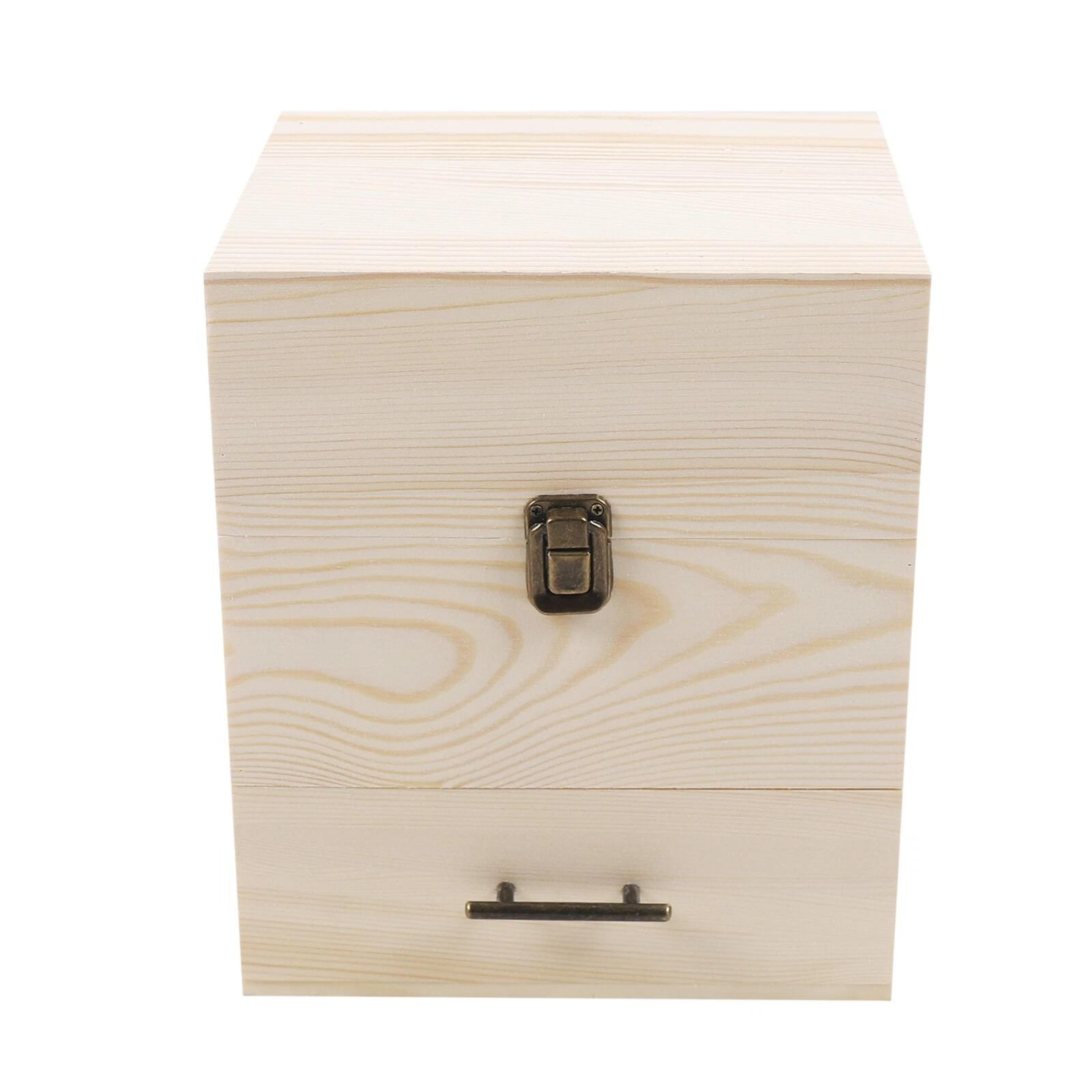 Wooden 3 Tiers Essential Oil Container Organizer Display Case 11