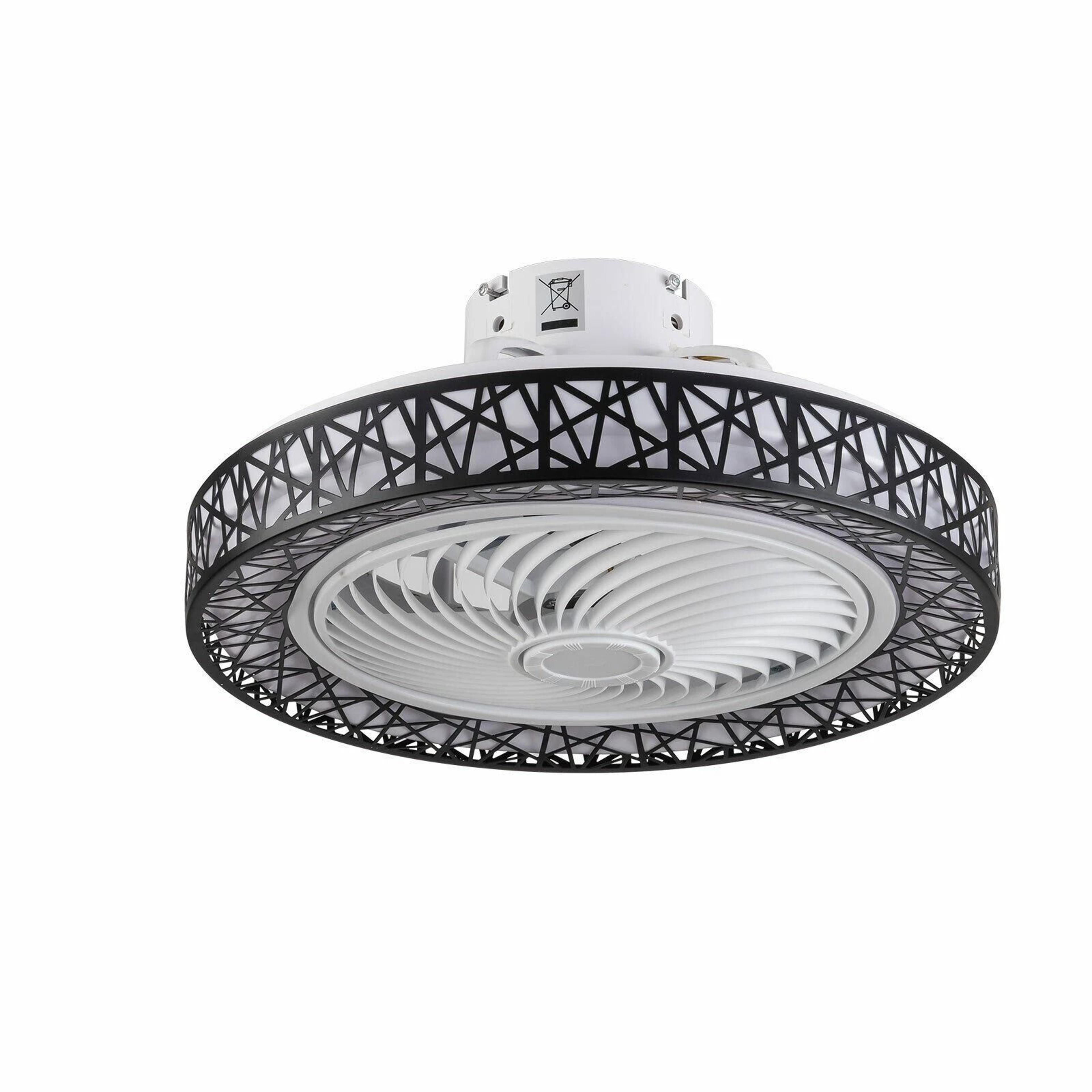 LED Dimmable Ceiling Fan Light Modern Invisible Chandelier Lamp With Remote 5