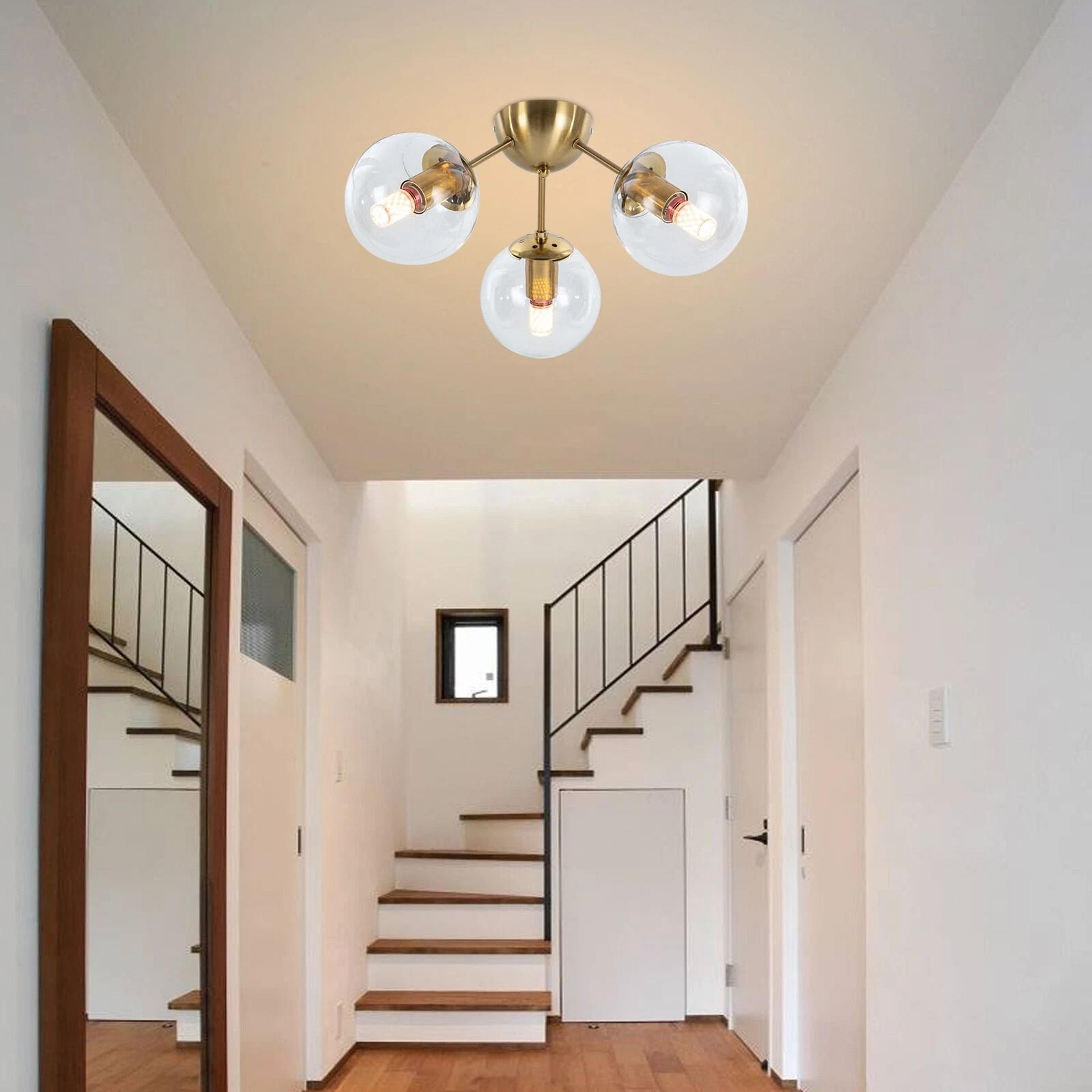 Ceiling Light Gold Chandeliers Flush Mount Ceiling Lamp Modern Lighting Fixture 8