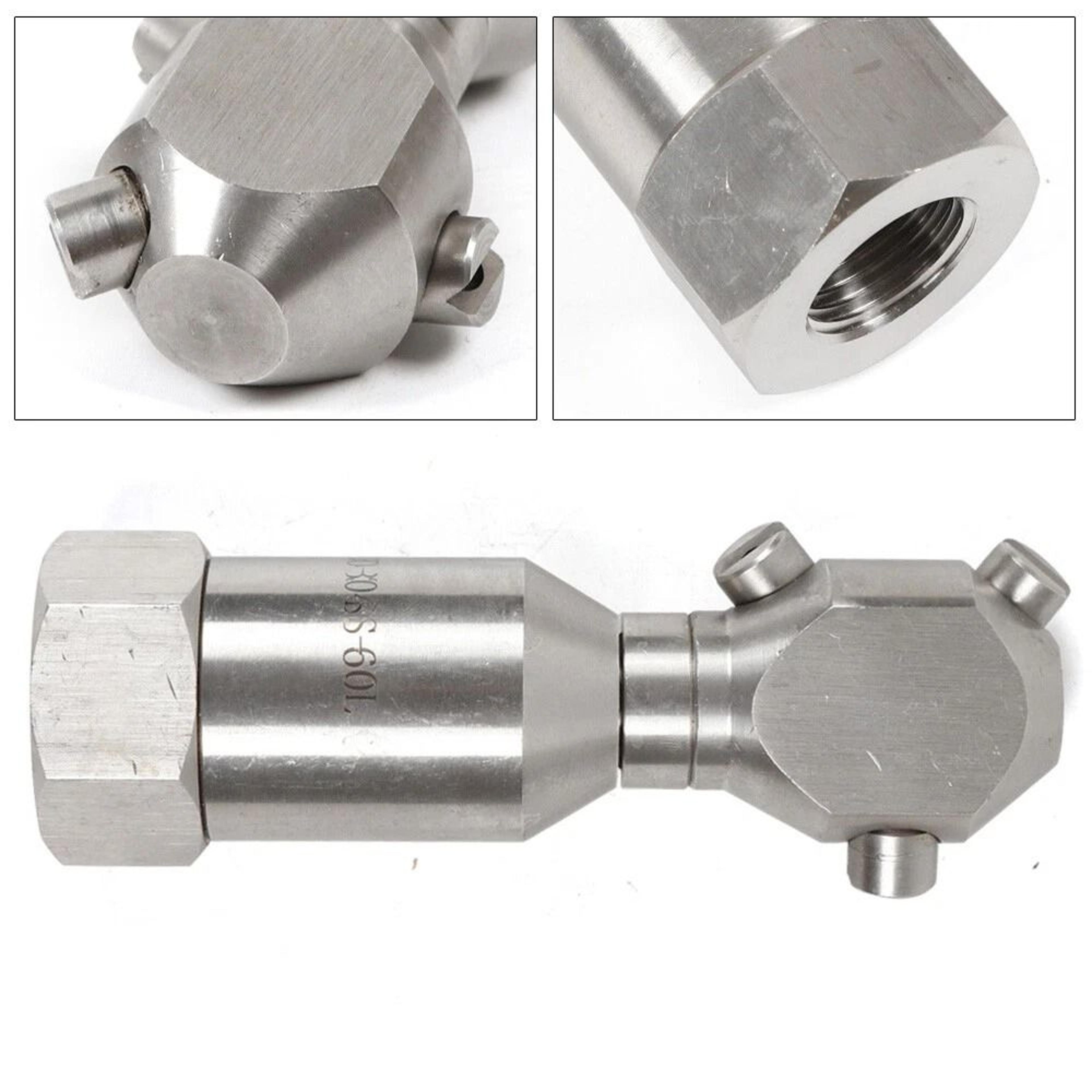 Nozzle Pressure Washer Hose Rotating Jetter Head Drain Sewer Cleaner 11