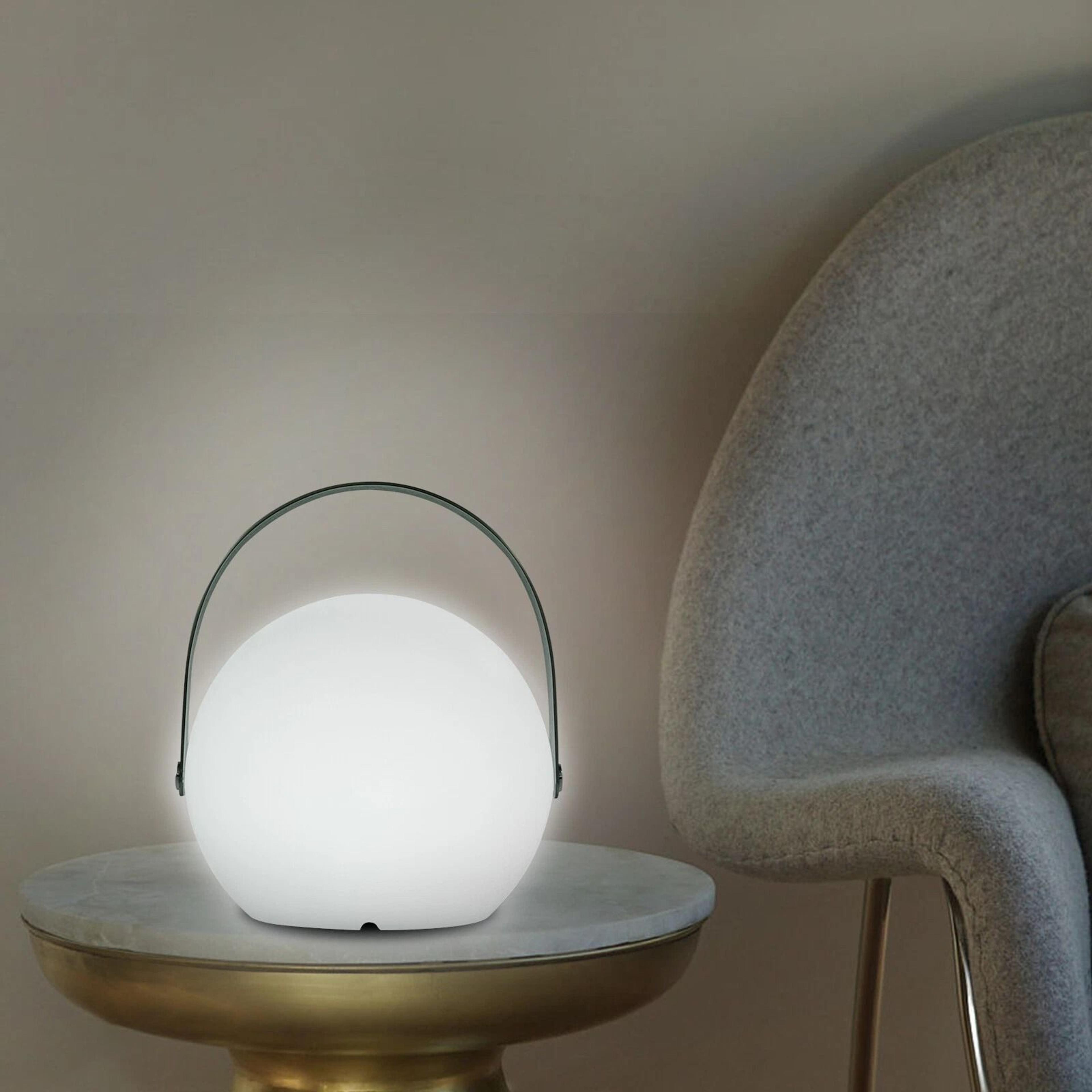 USB Battery Powered LED Table Lamp Sphere Dimmable Remote Control Handle 1