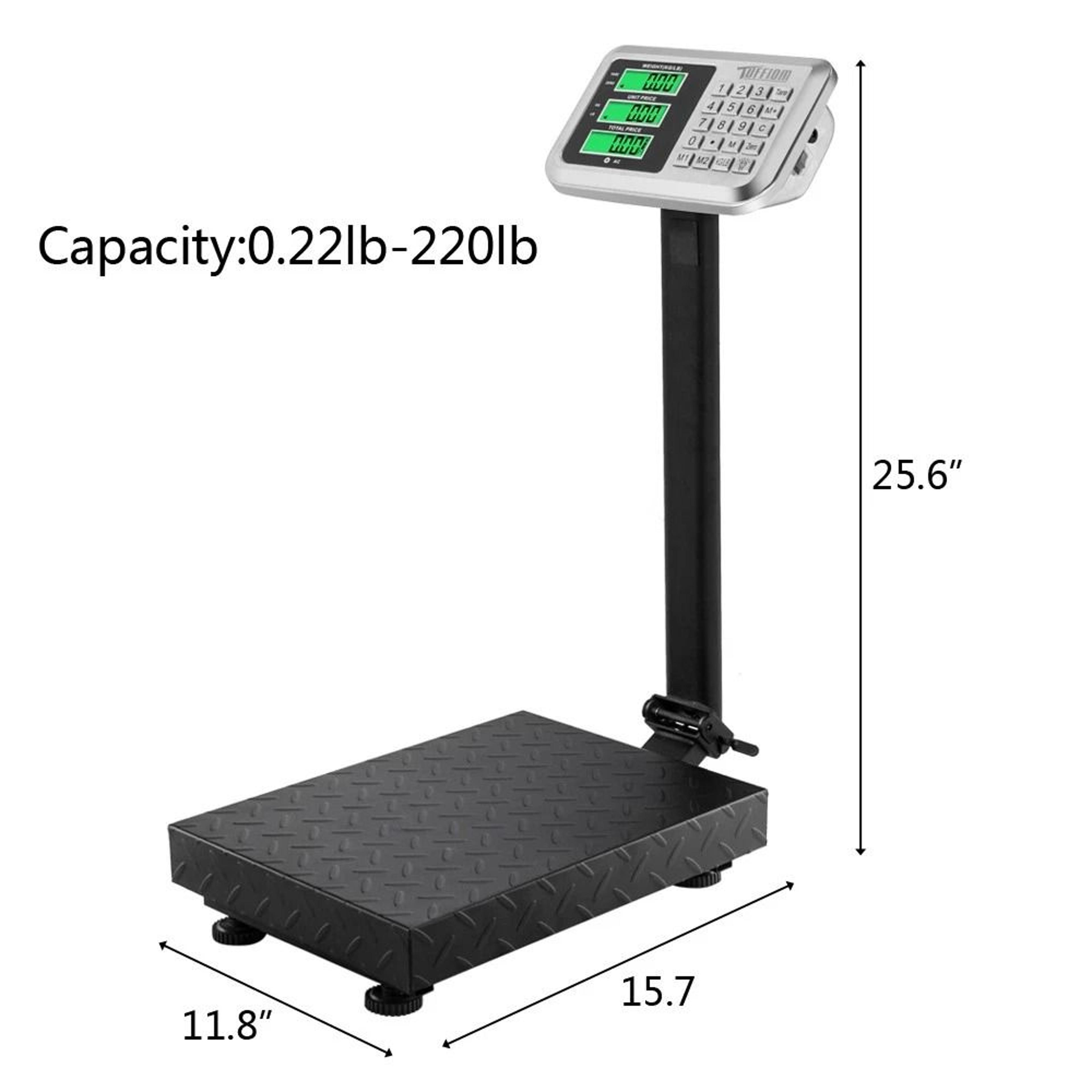 Iron Commercial Shipping Scale Precision Black With KGLB Switch 10