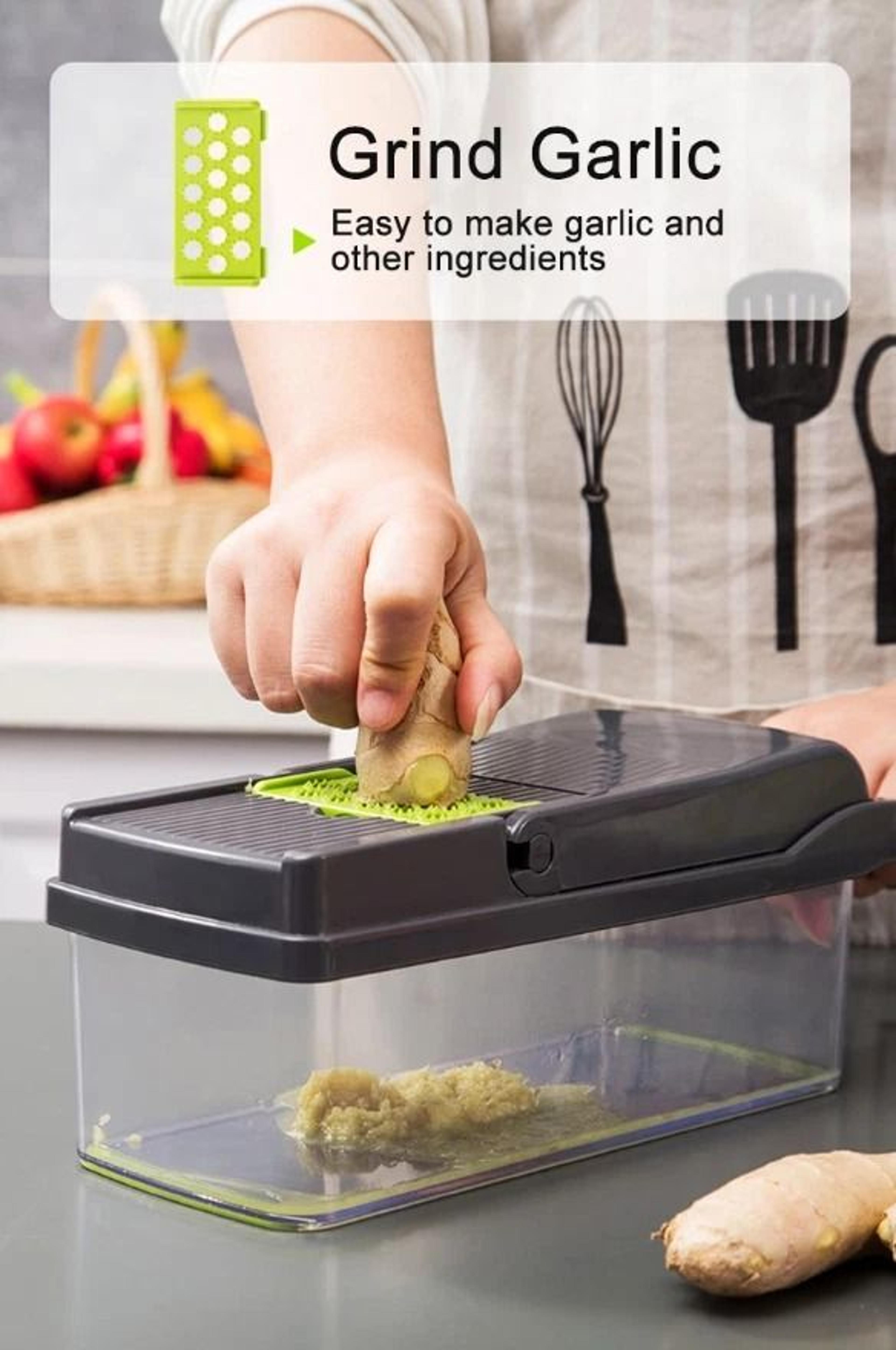 MultiFunction 15In1 Vegetable Fruit Chopper Veggie Dicer Slicer Cutter For Kitchen 11